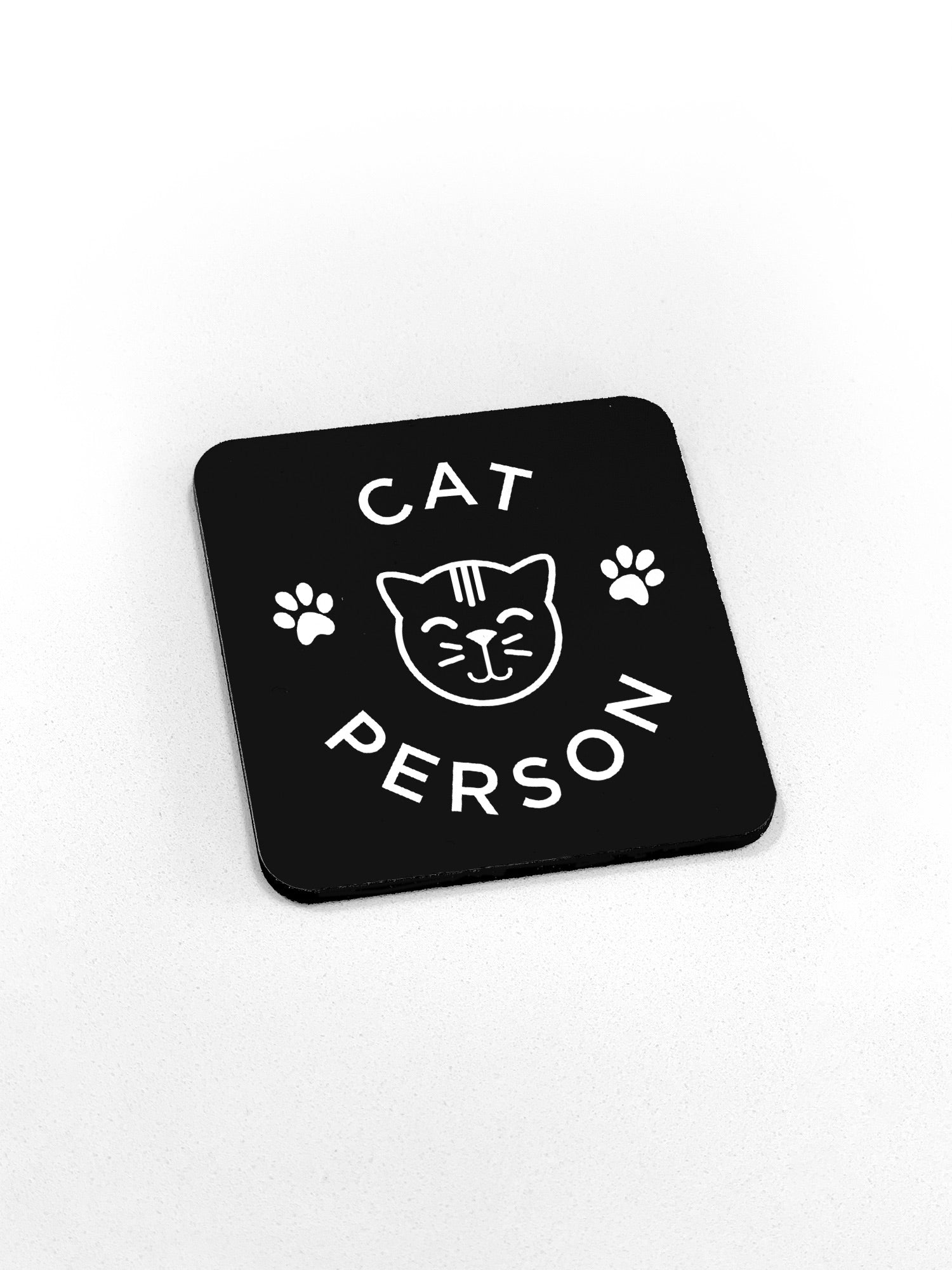 Cat Person Coaster