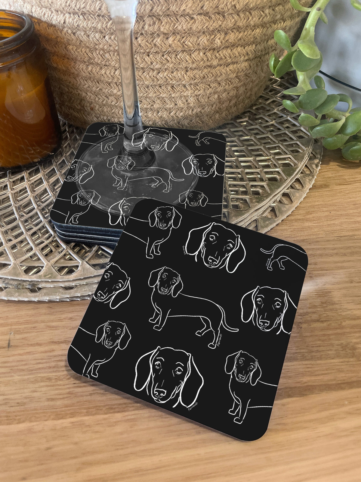 Dachshund coasters best sale