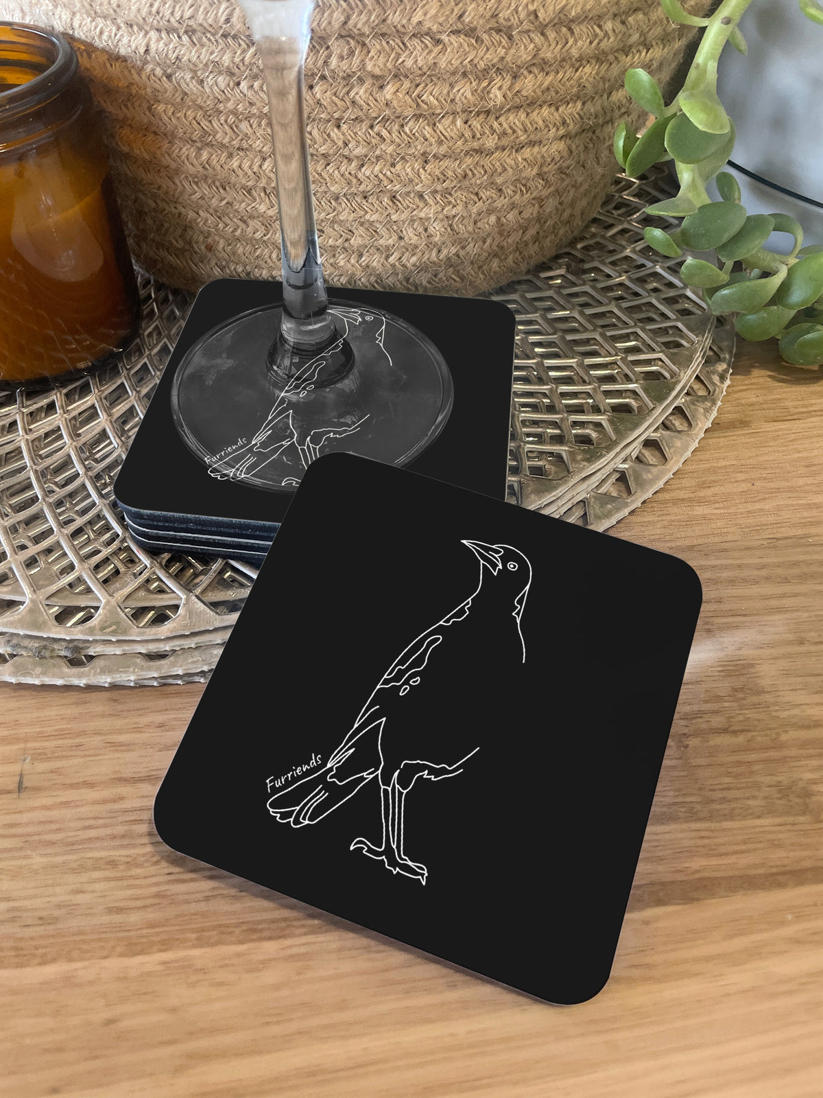 Australian Magpie Coaster