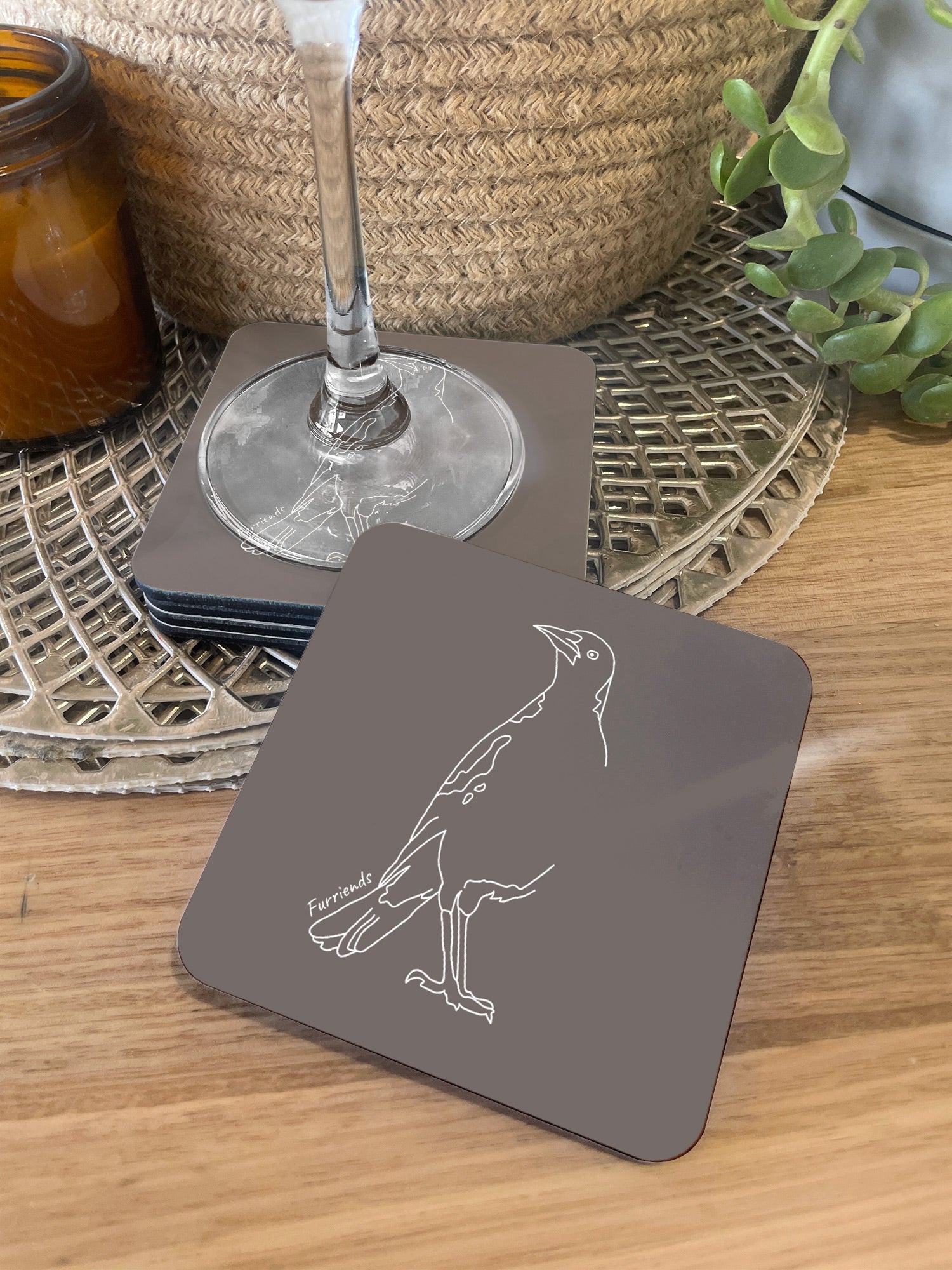 Australian Magpie Coaster