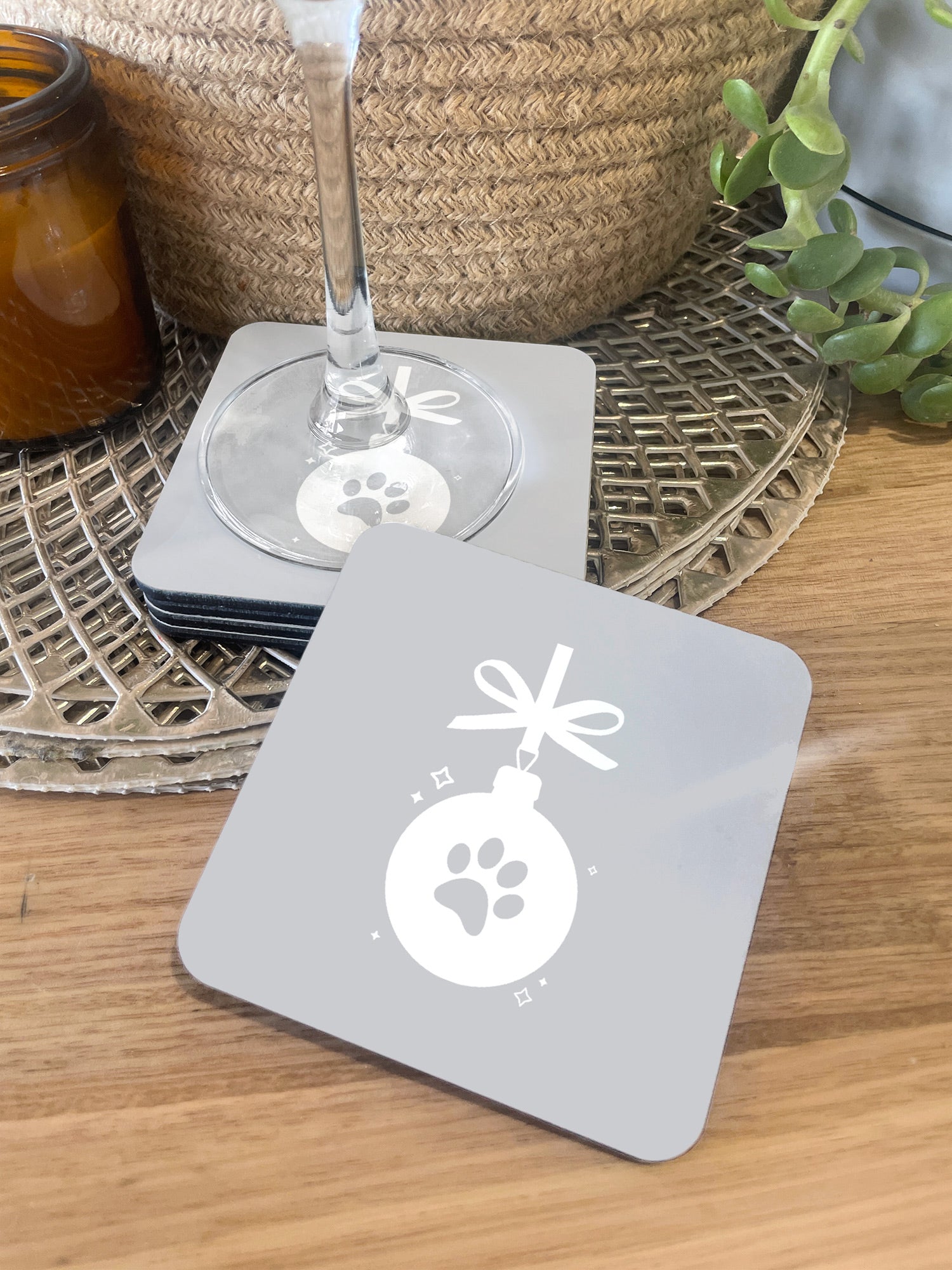 Pet Lovers Christmas Coaster