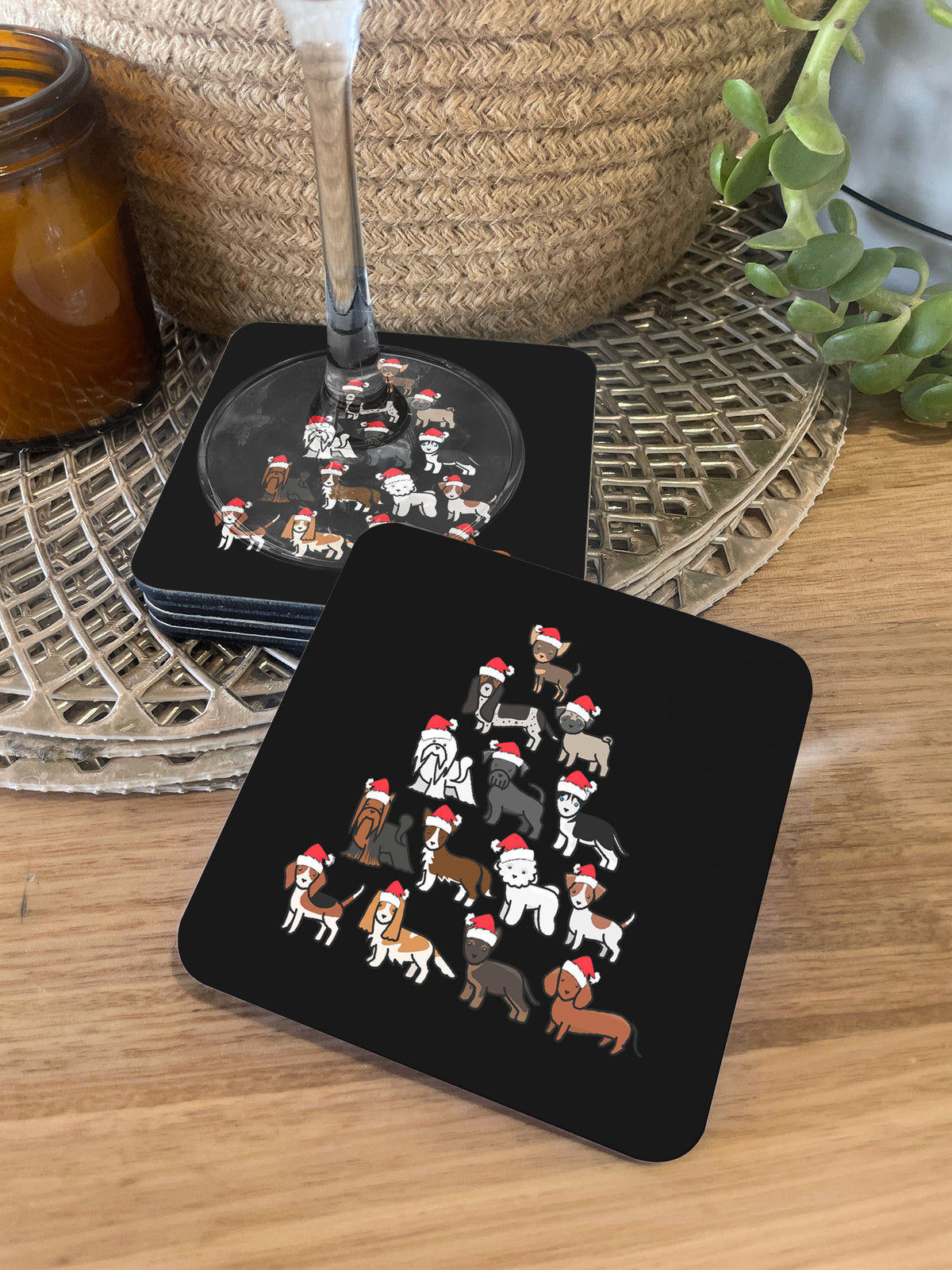 Merry Woofmas Tree Coaster