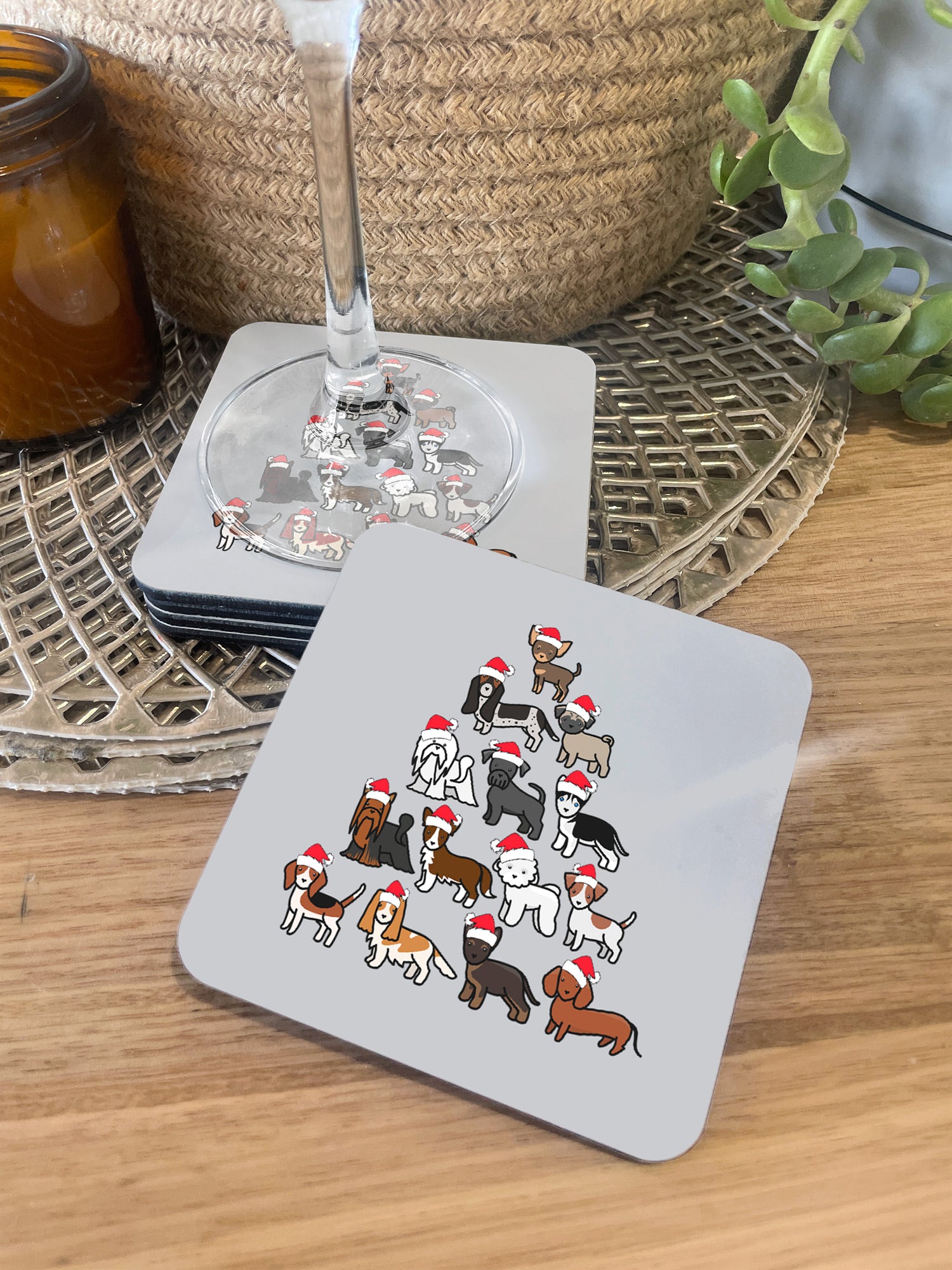 Merry Woofmas Tree Coaster