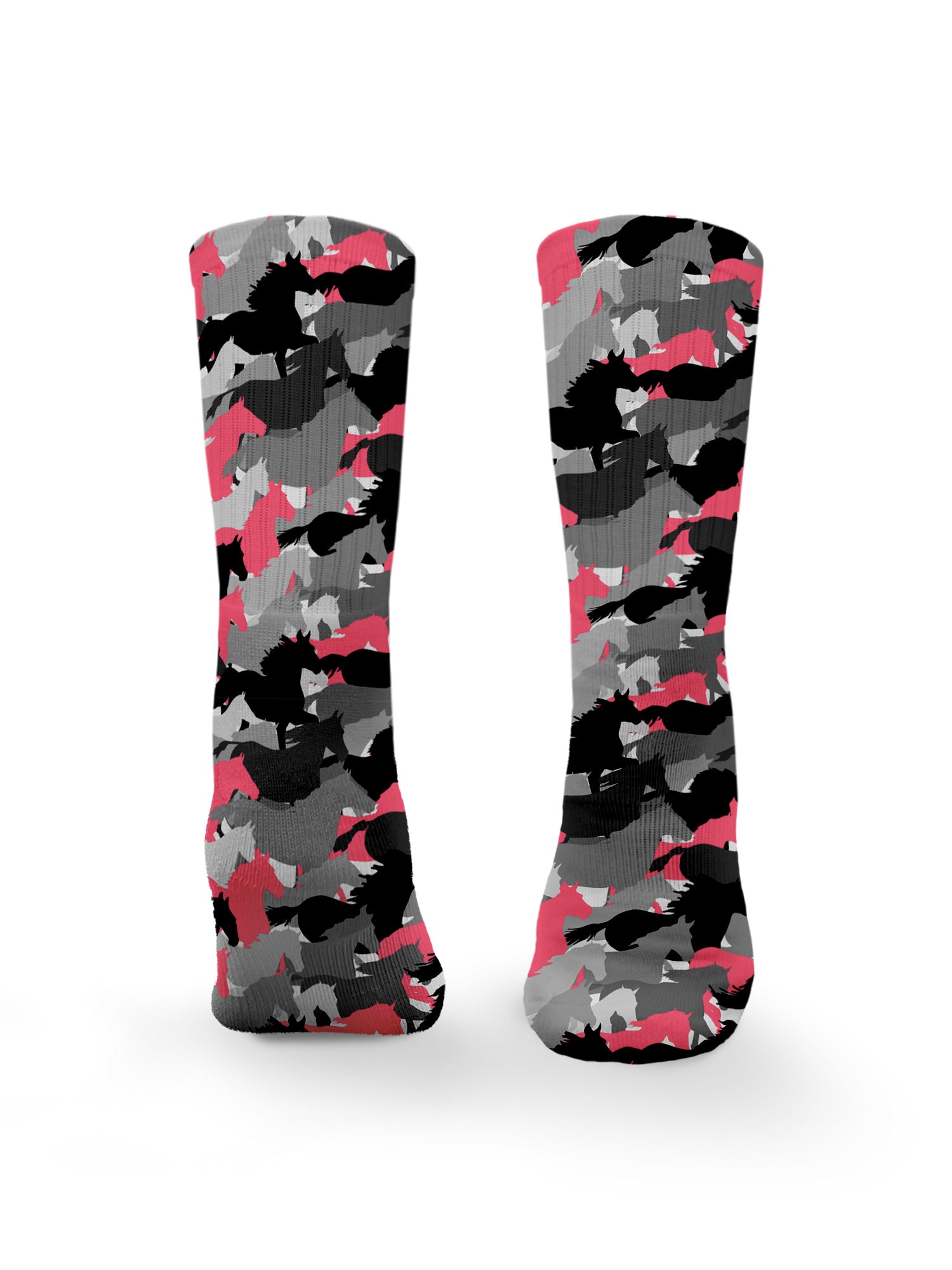 Camo Horses Crew Socks