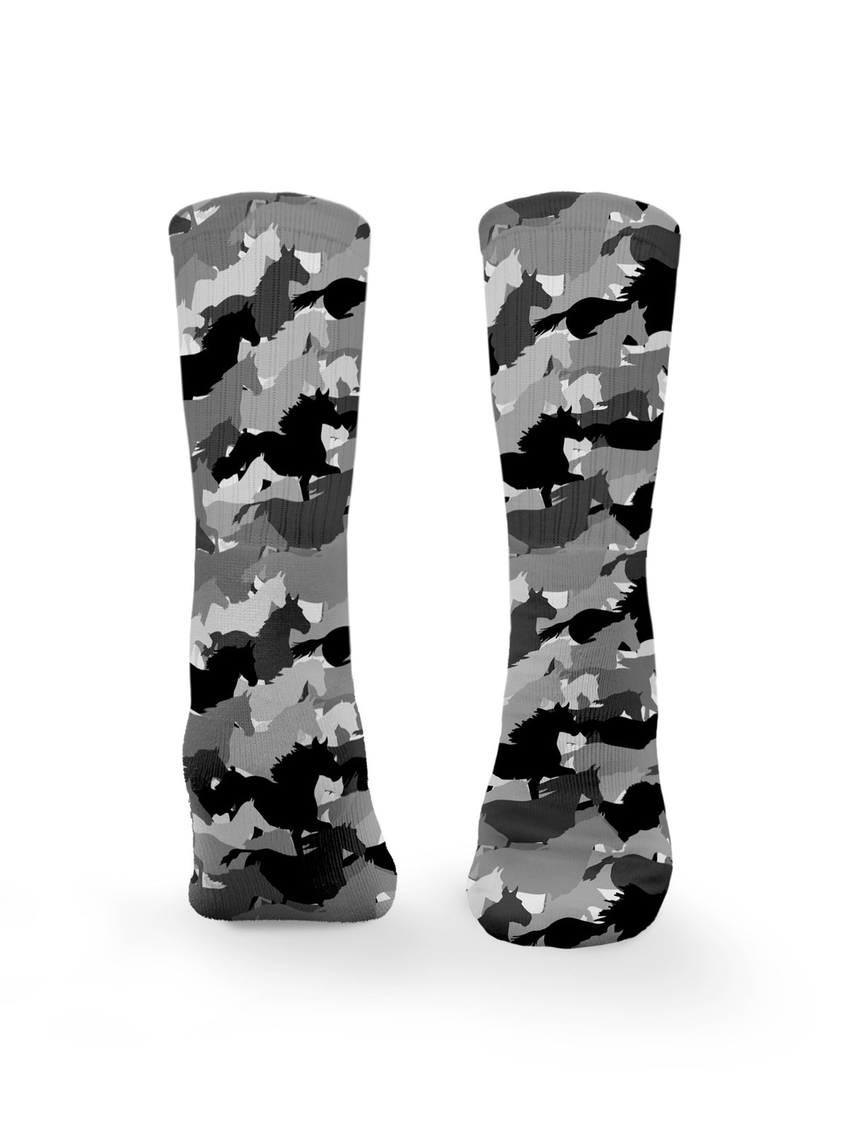 Camo Horses Crew Socks