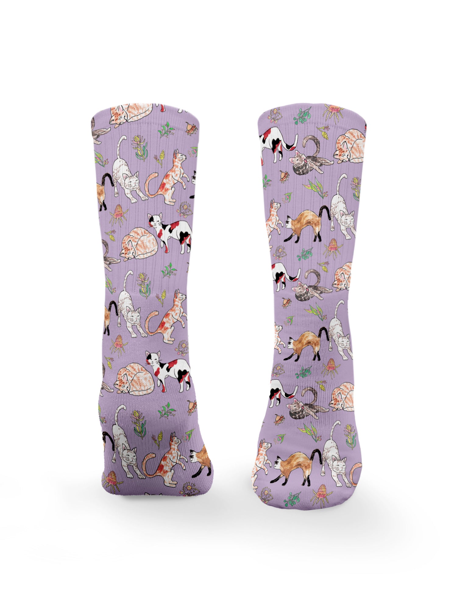 Feline Fine Crew Socks