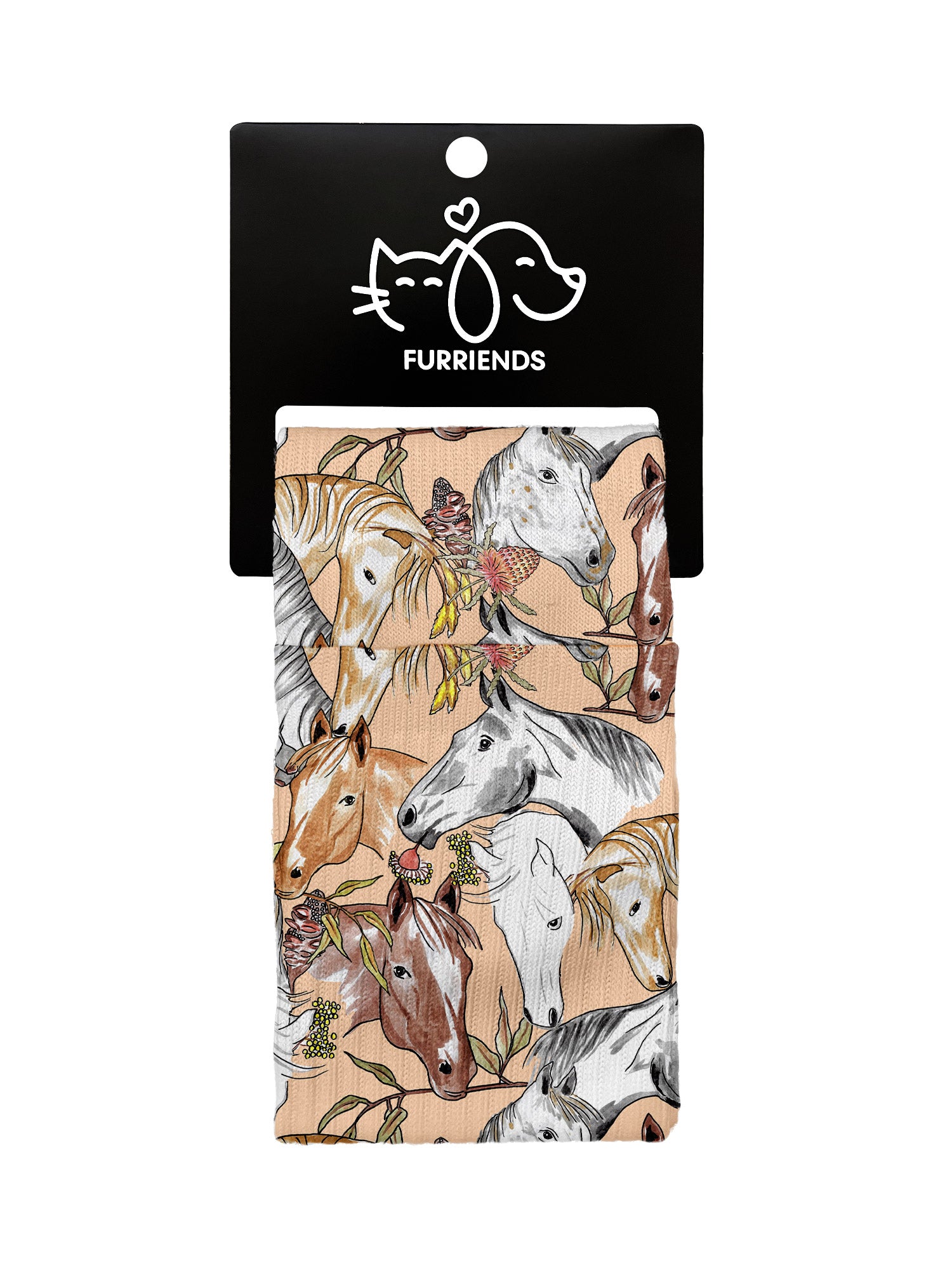 Curious Creatures Horse Lover Crew Socks