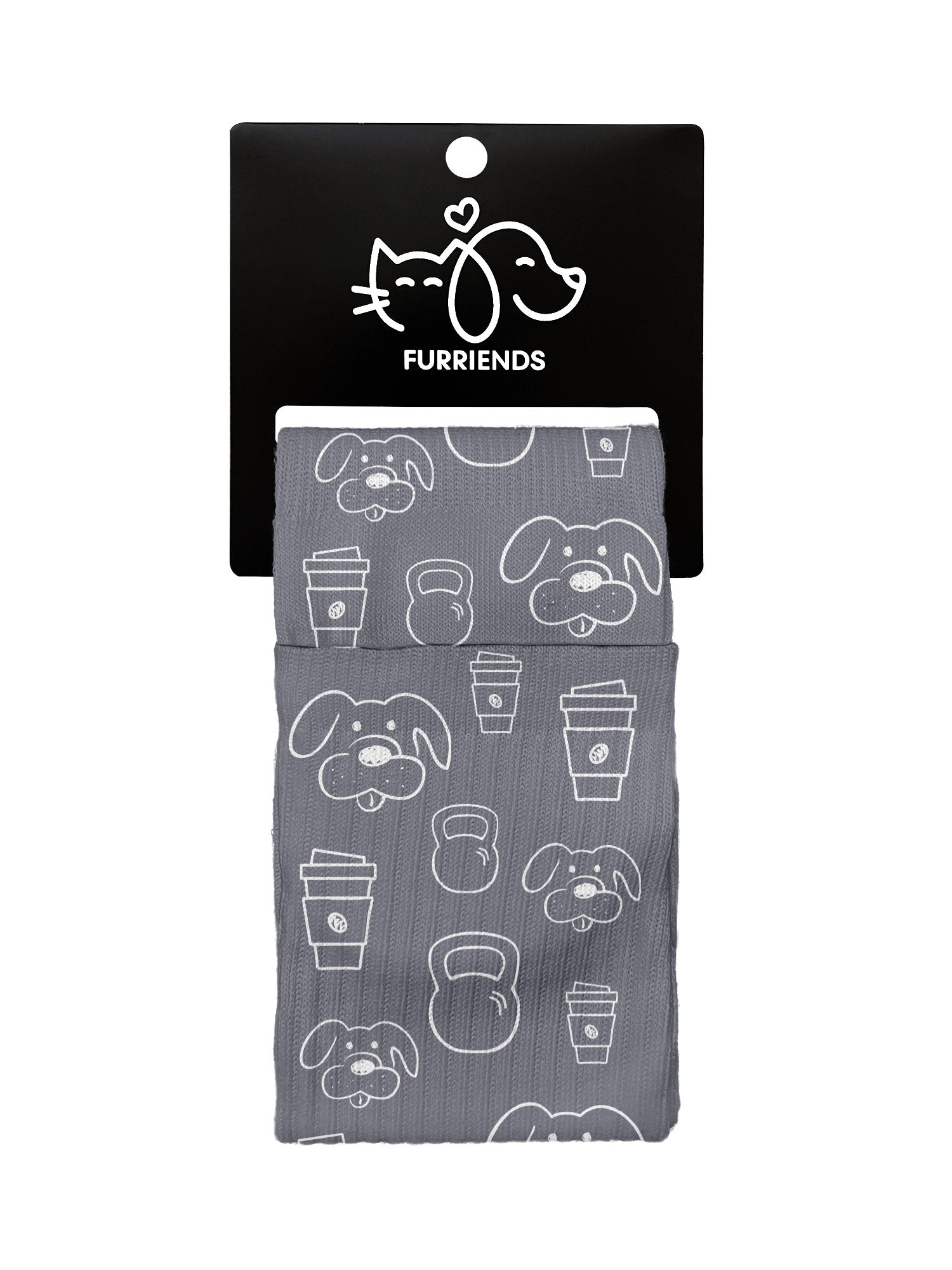 Canines, Coffee & Kettlebells Crew Socks