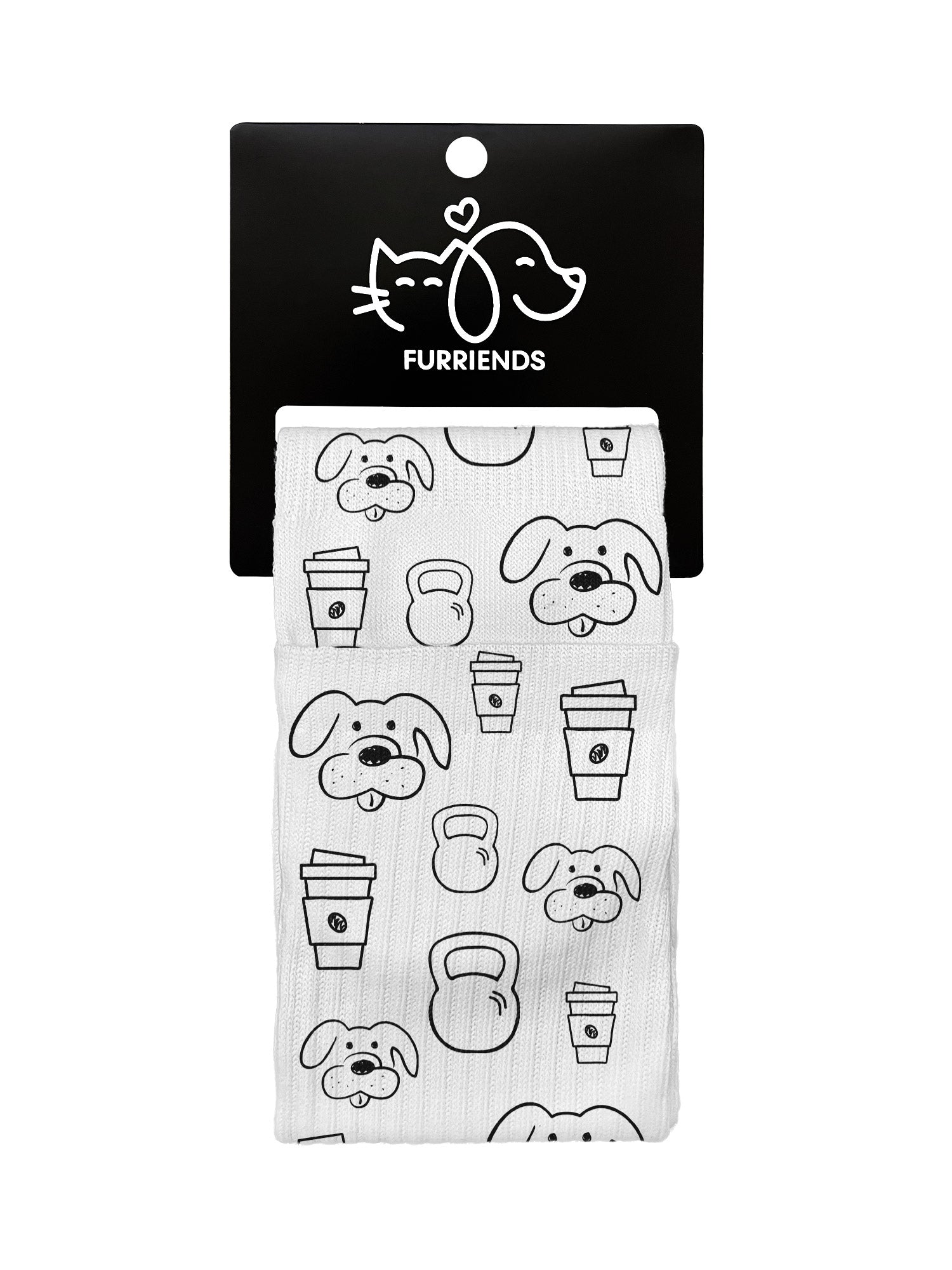 Canines, Coffee & Kettlebells Crew Socks