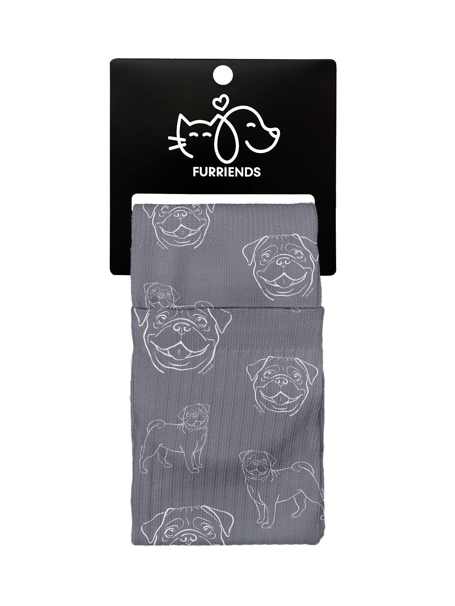 Pug Crew Socks