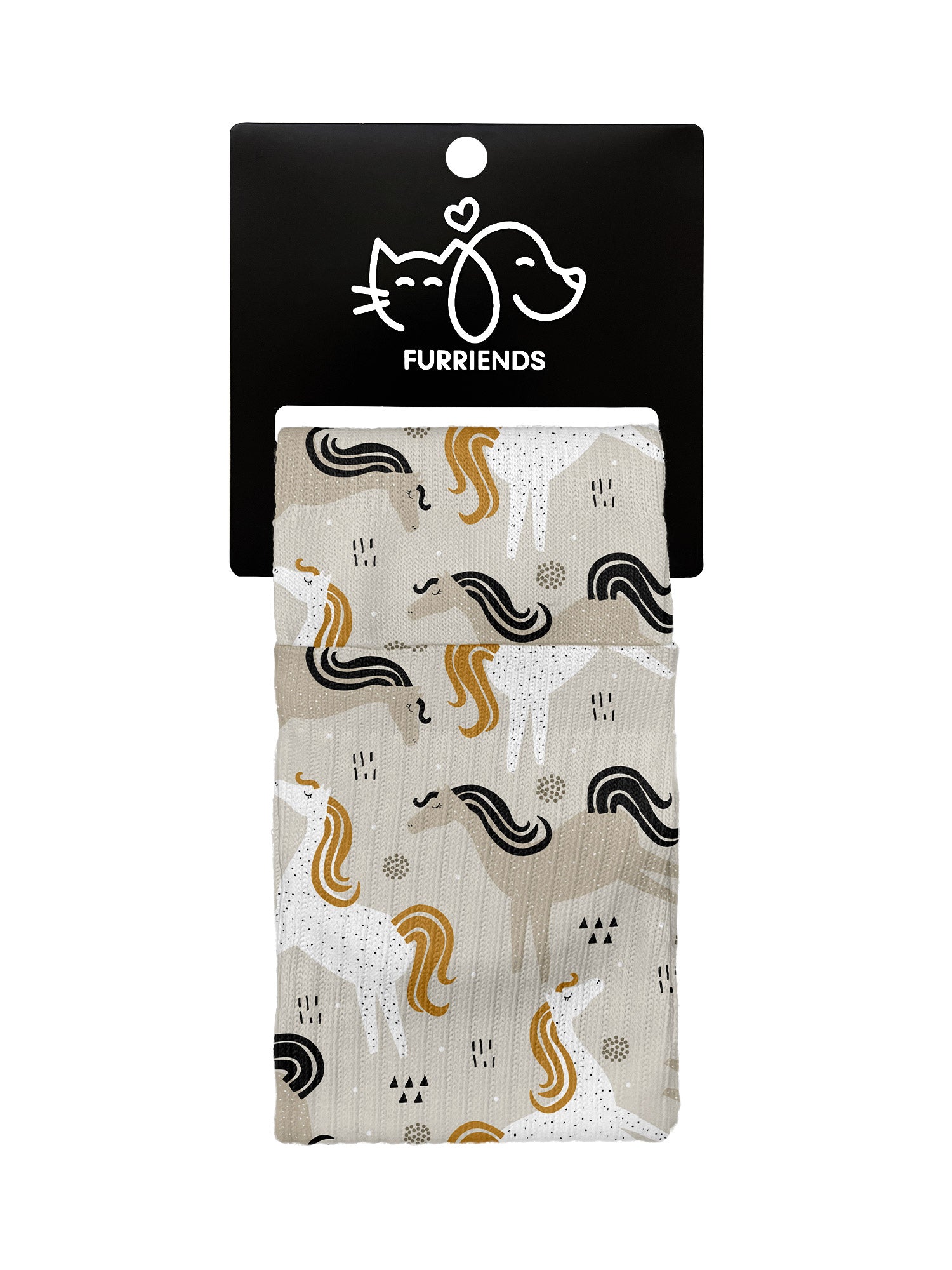 Hieroglyph Horses Crew Socks