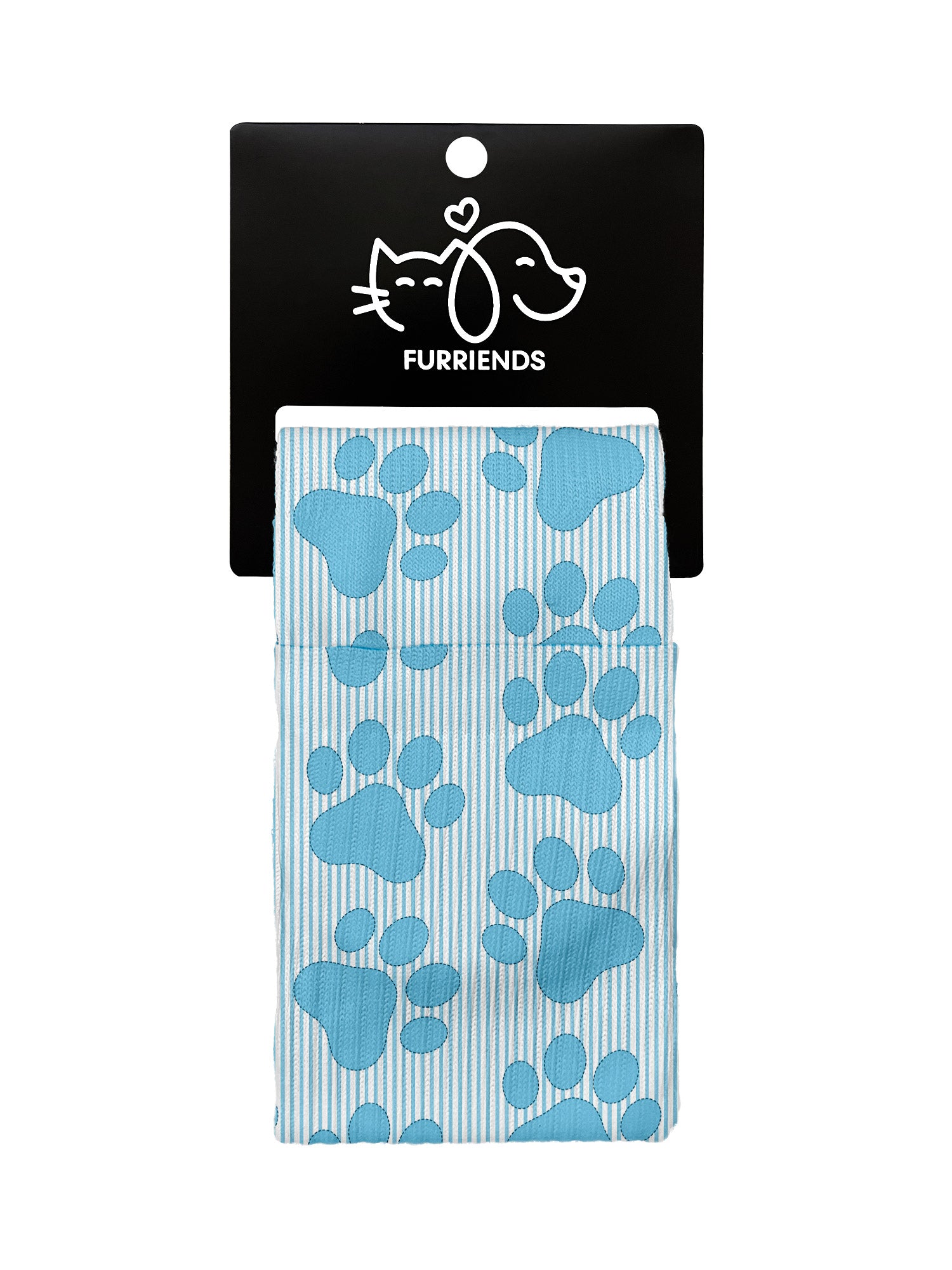 Paws & Pinstripes Crew Socks