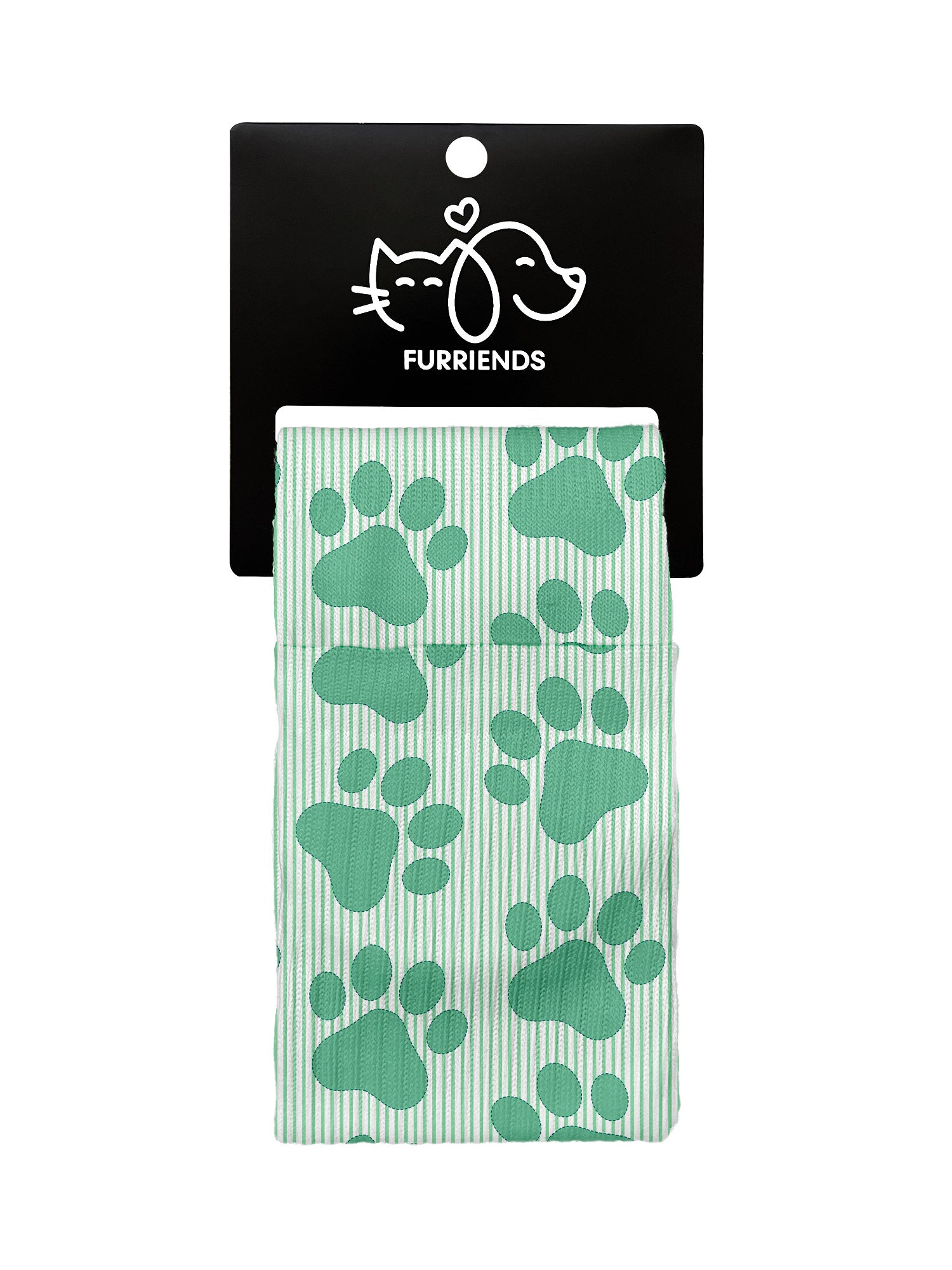 Paws & Pinstripes Crew Socks