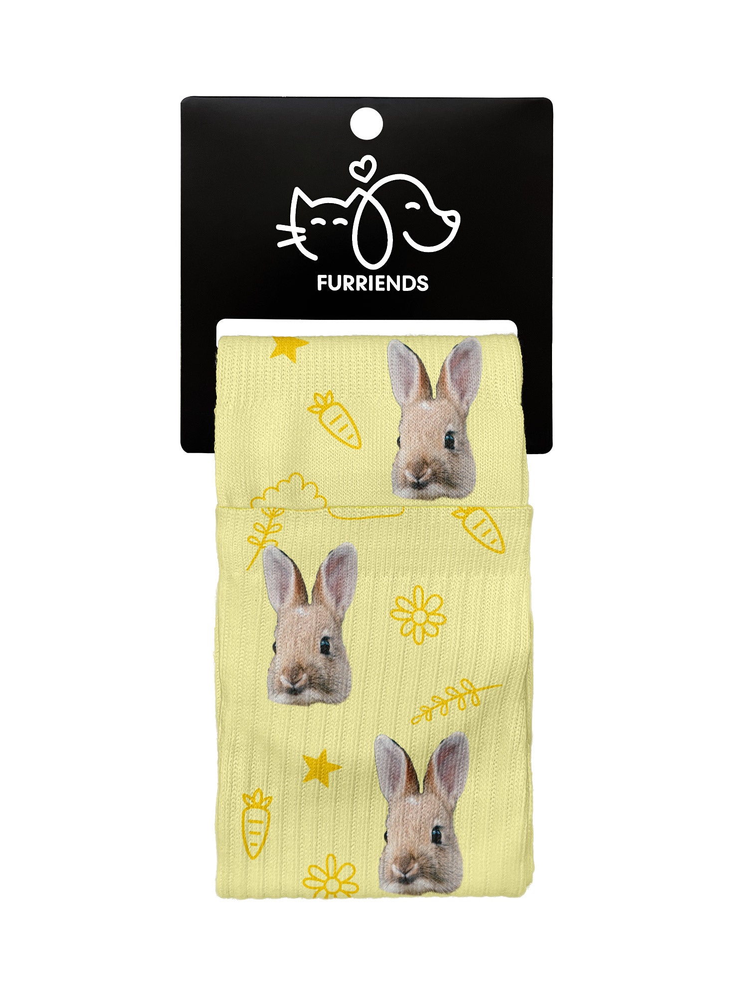 Custom Rabbit Face Crew Socks