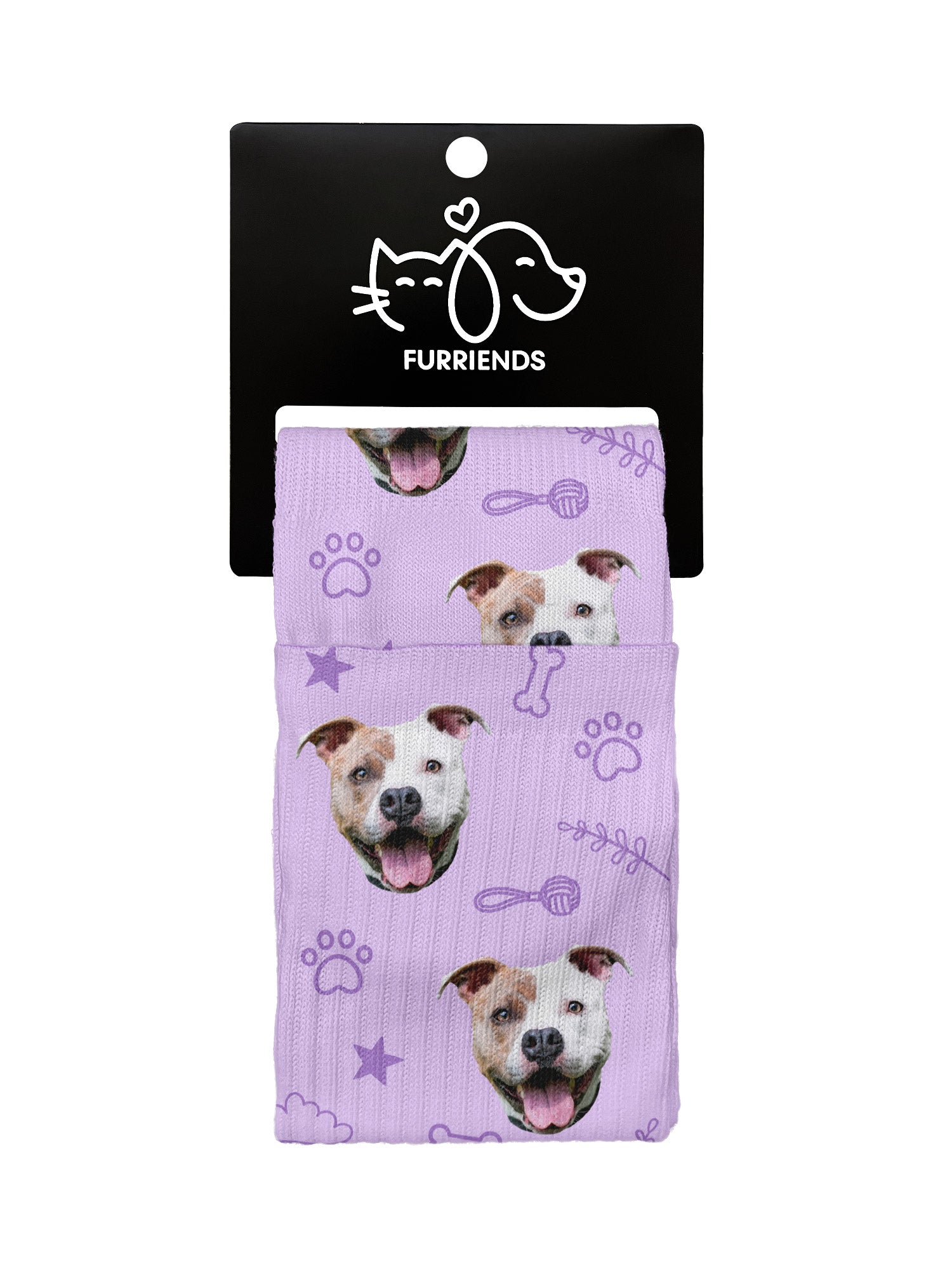 Custom Dog Face Crew Socks