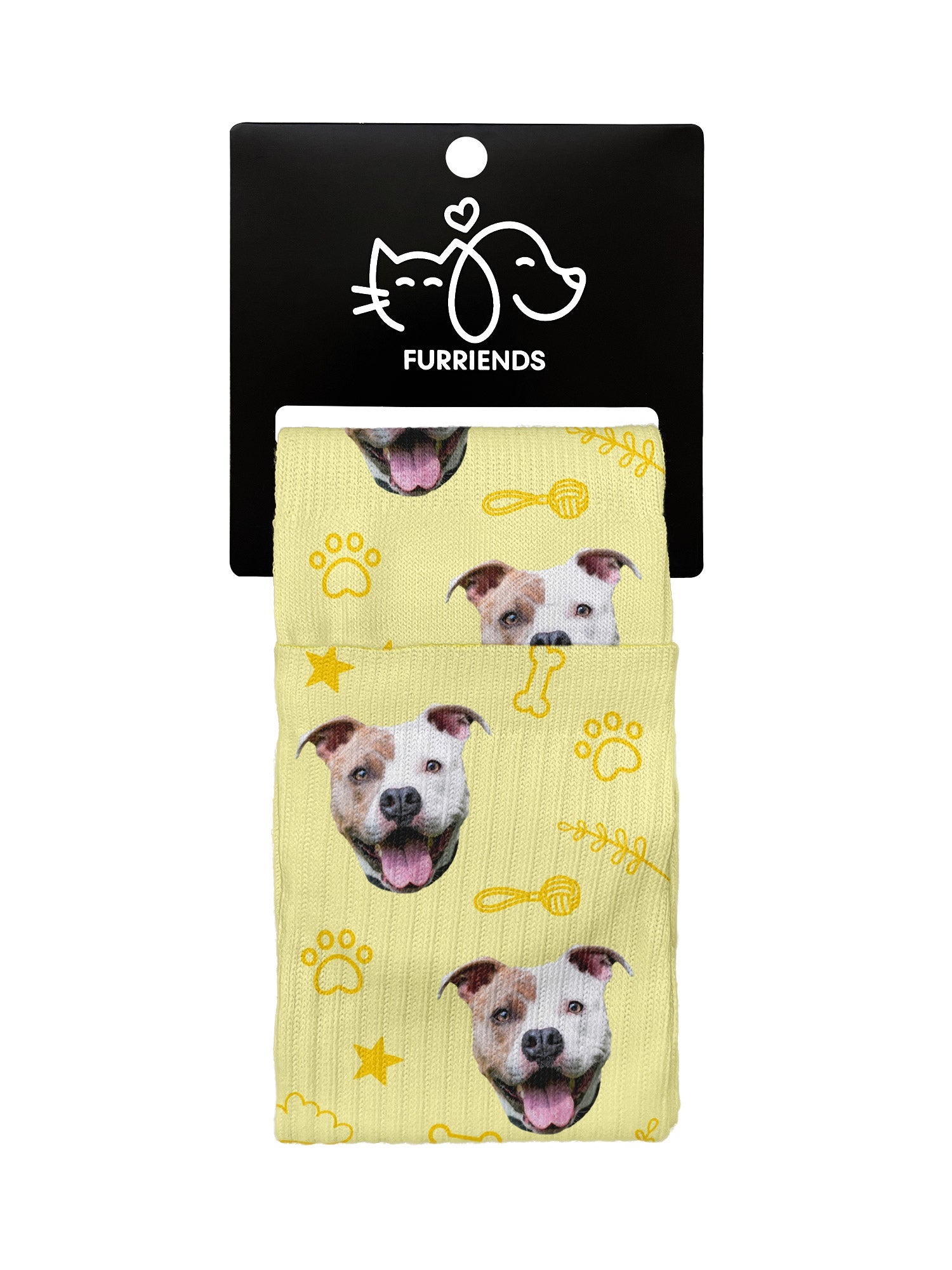 Custom Dog Face Crew Socks