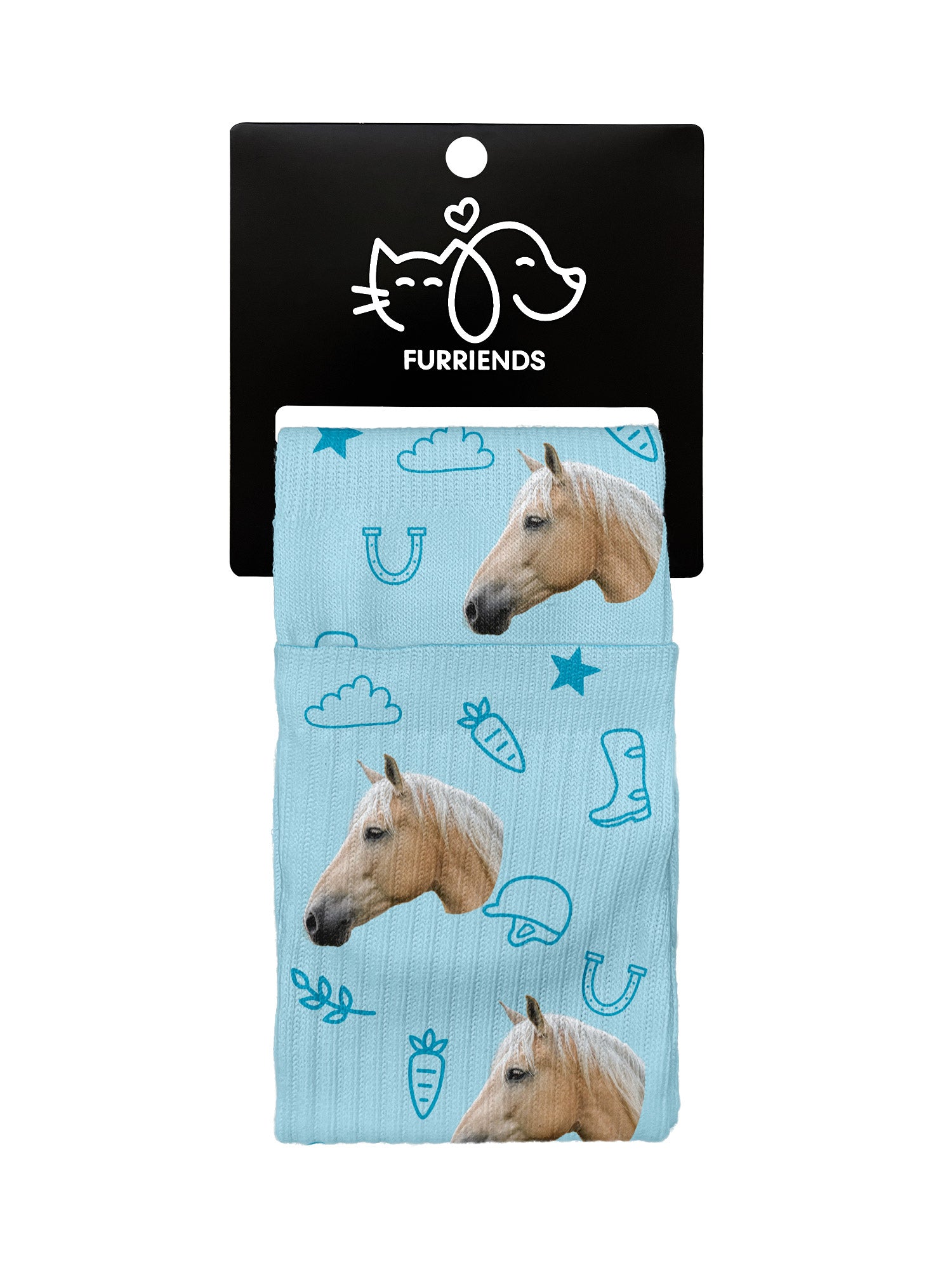 Custom Horse Face Crew Socks