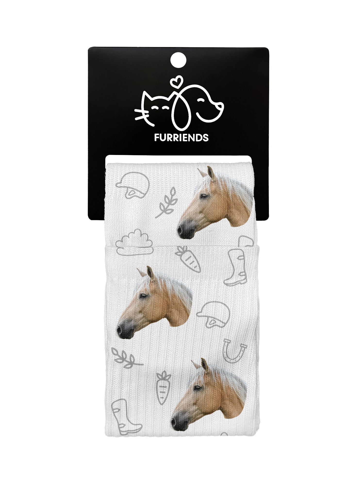 Custom Horse Face Crew Socks