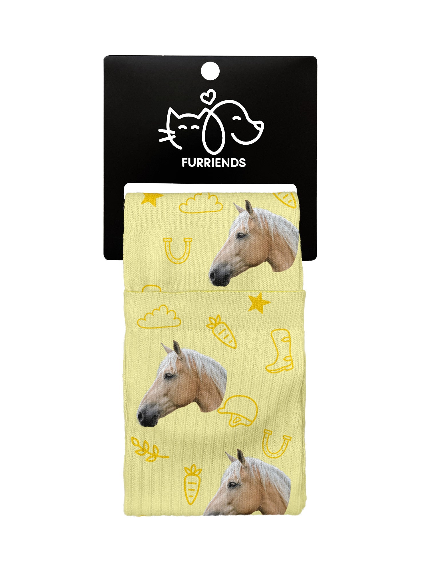 Custom Horse Face Crew Socks