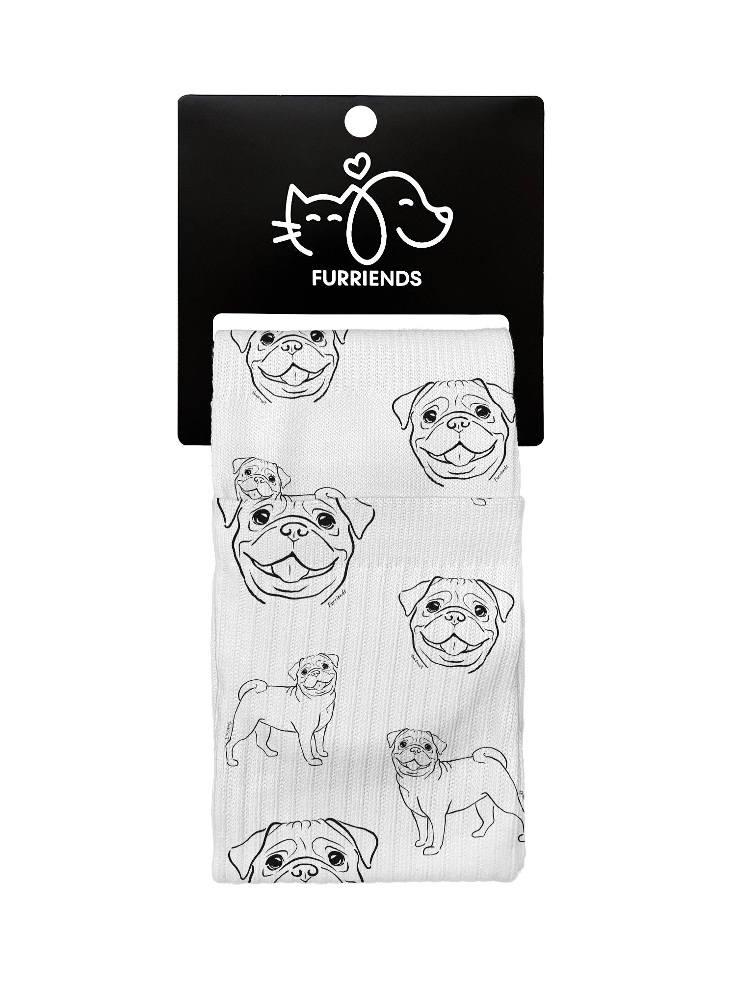 Pug Crew Socks