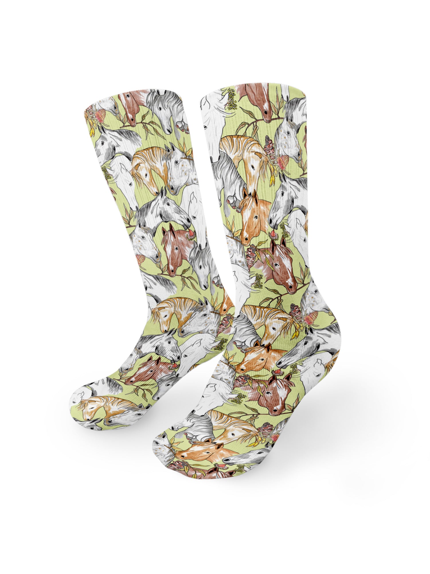 Curious Creatures Horse Lover Crew Socks