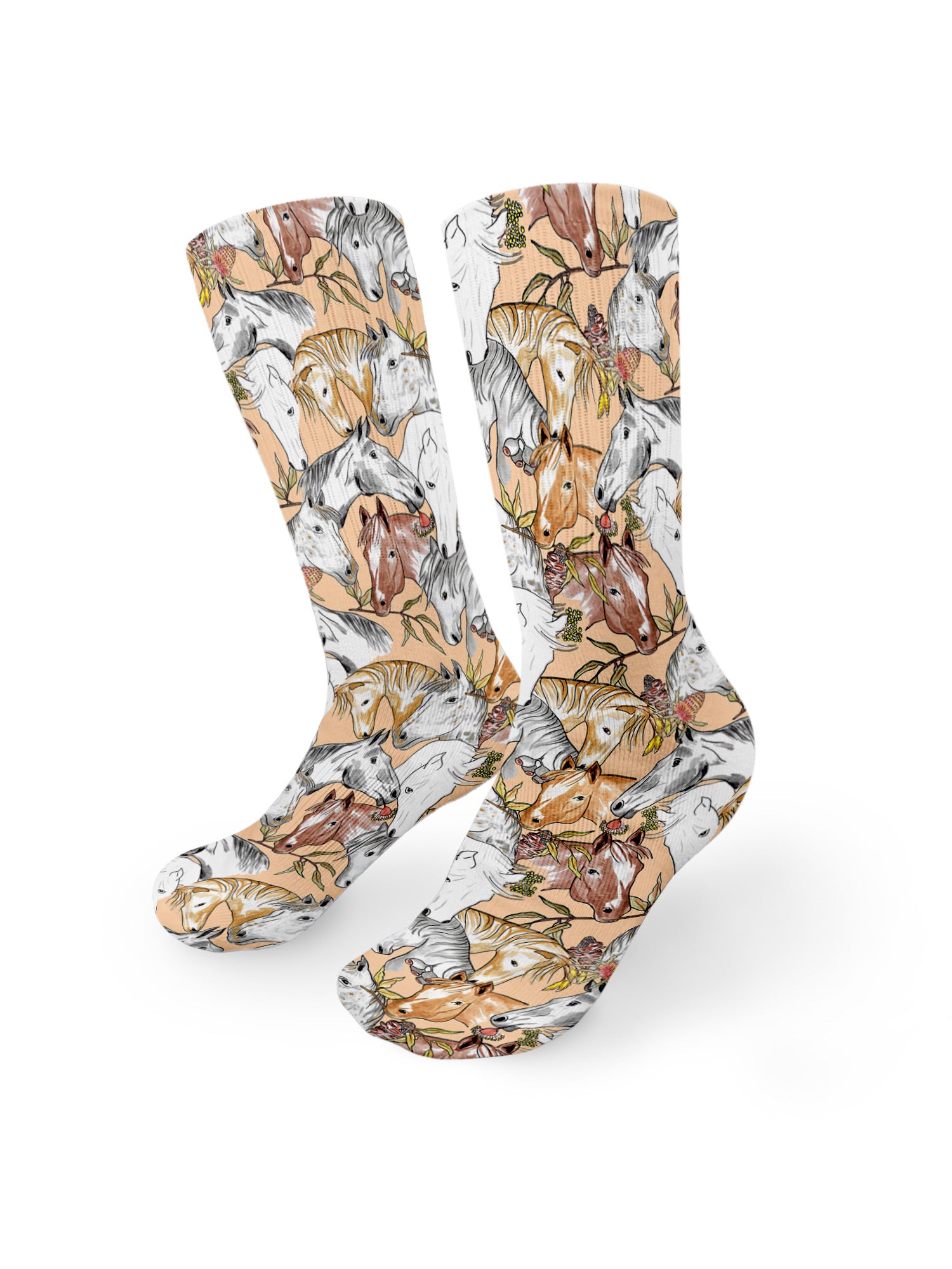 Curious Creatures Horse Lover Crew Socks