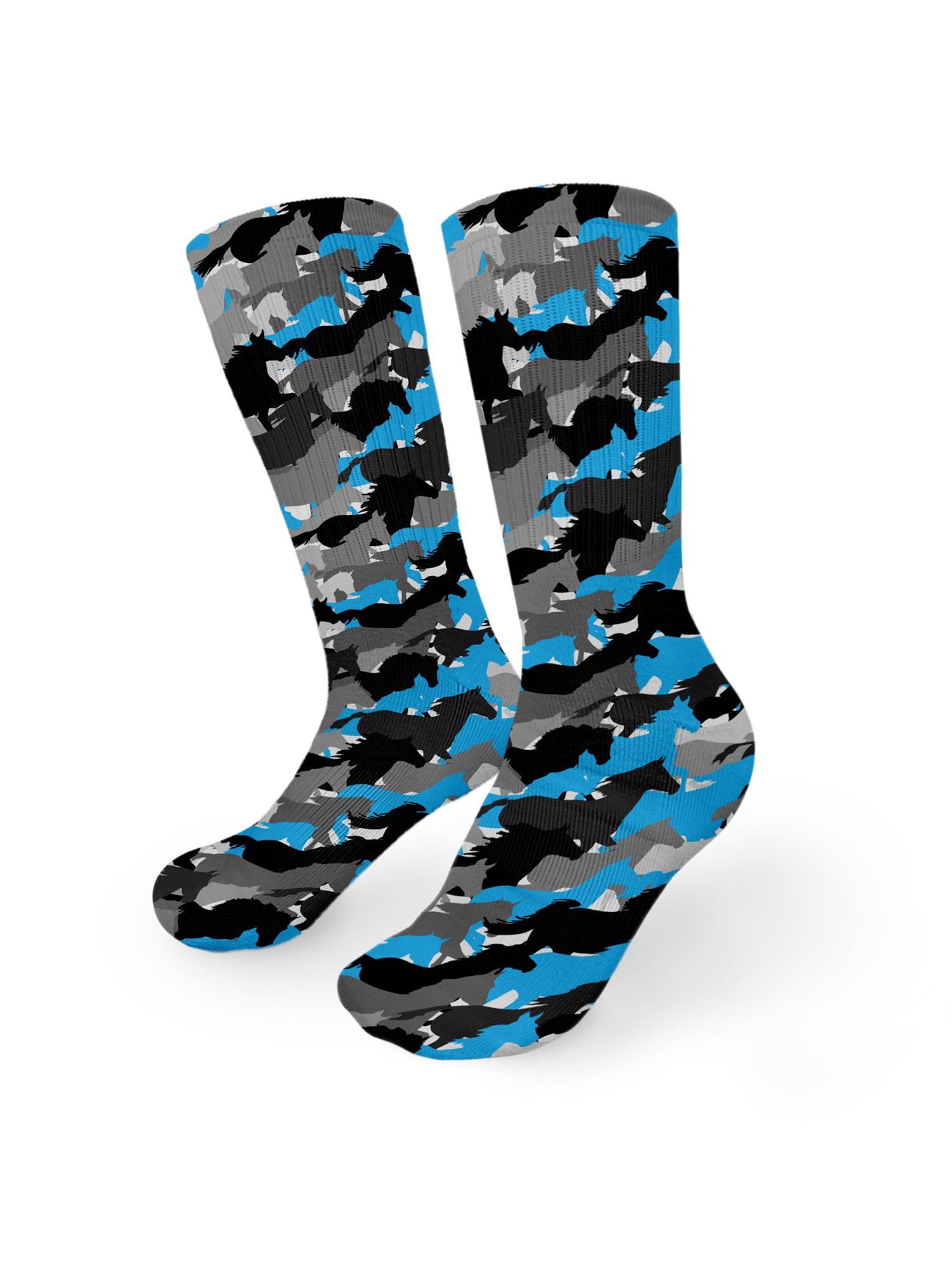 Camo Horses Crew Socks