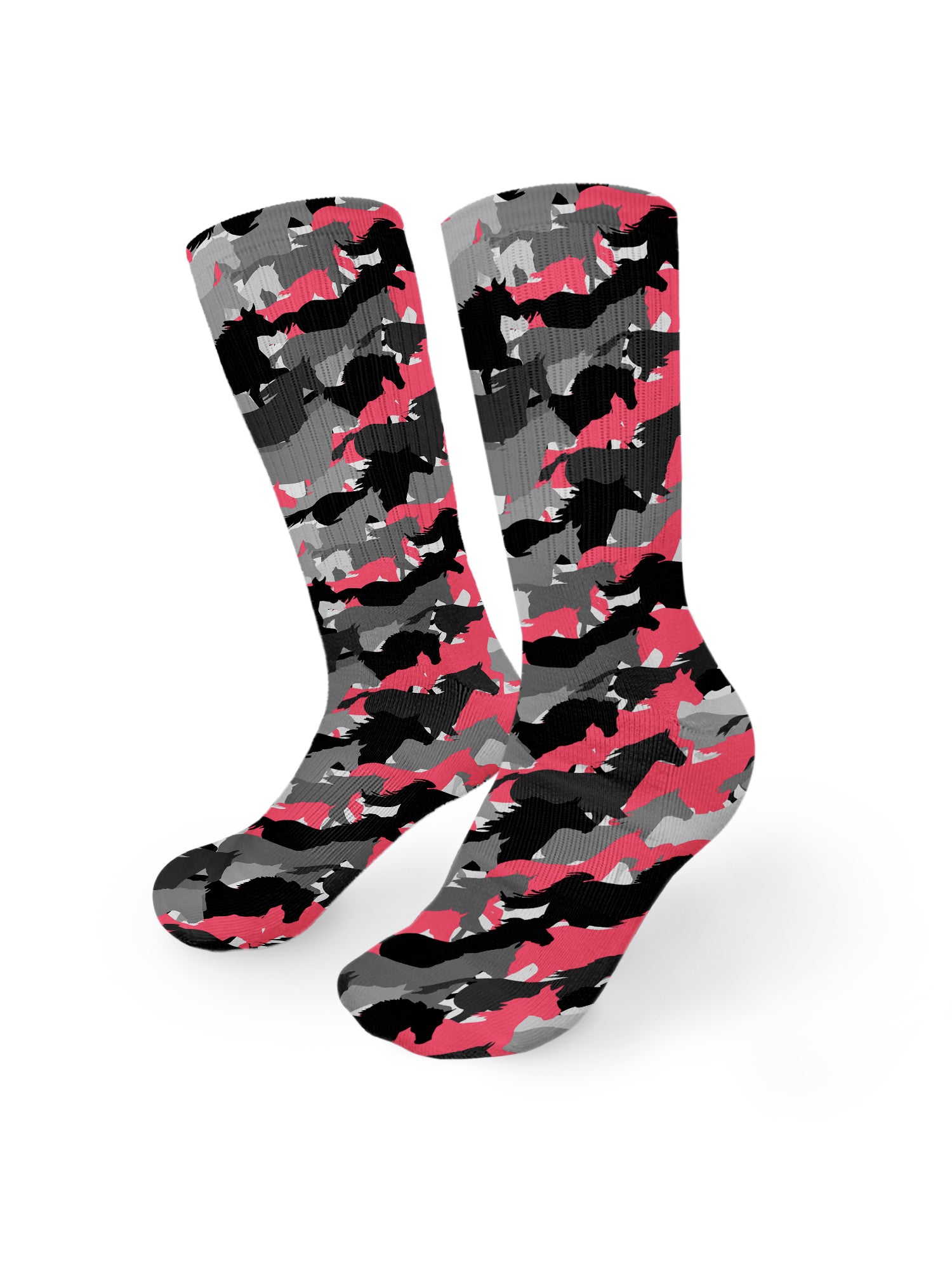 Camo Horses Crew Socks