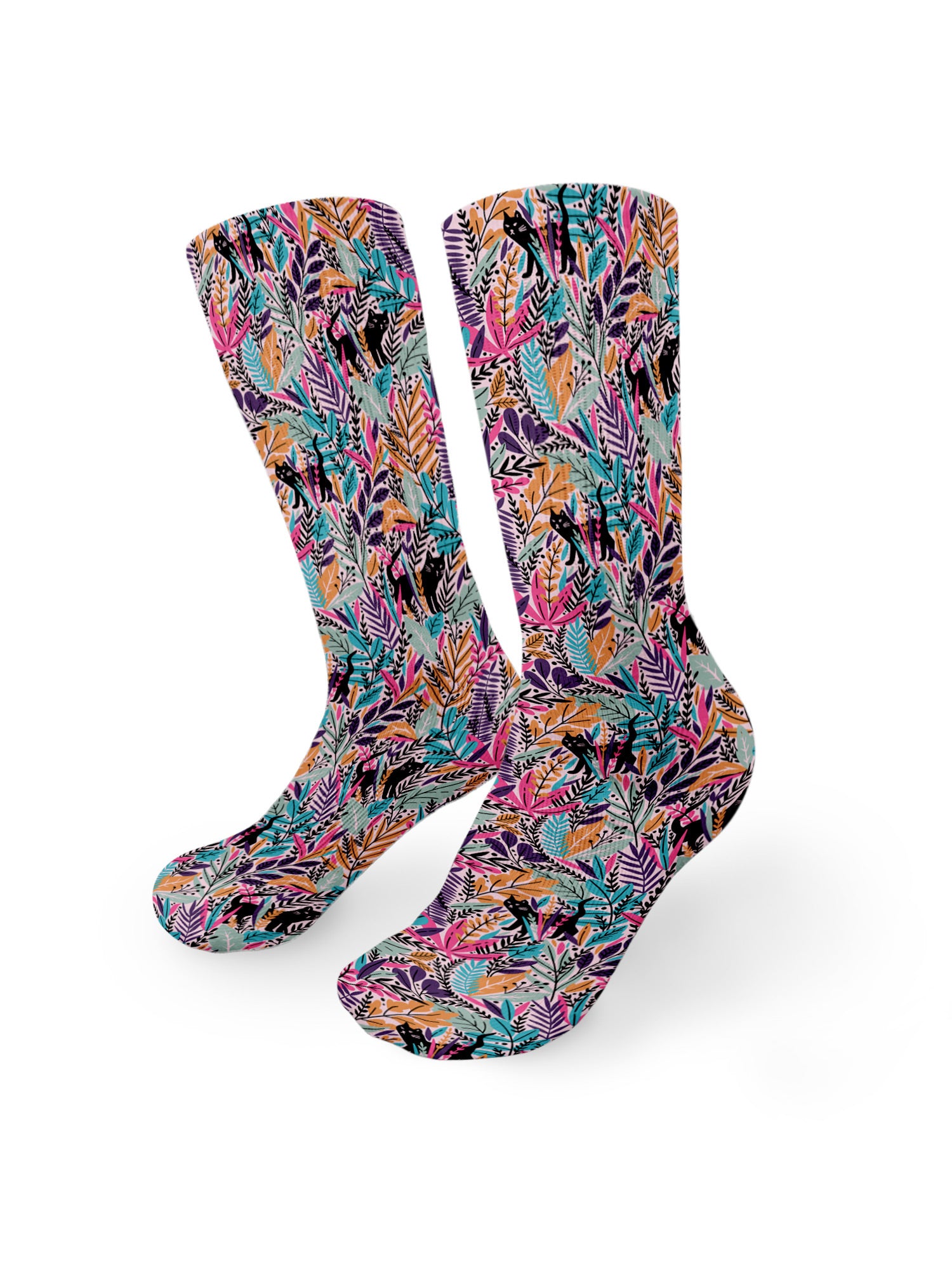 Jungle Cat Crew Socks