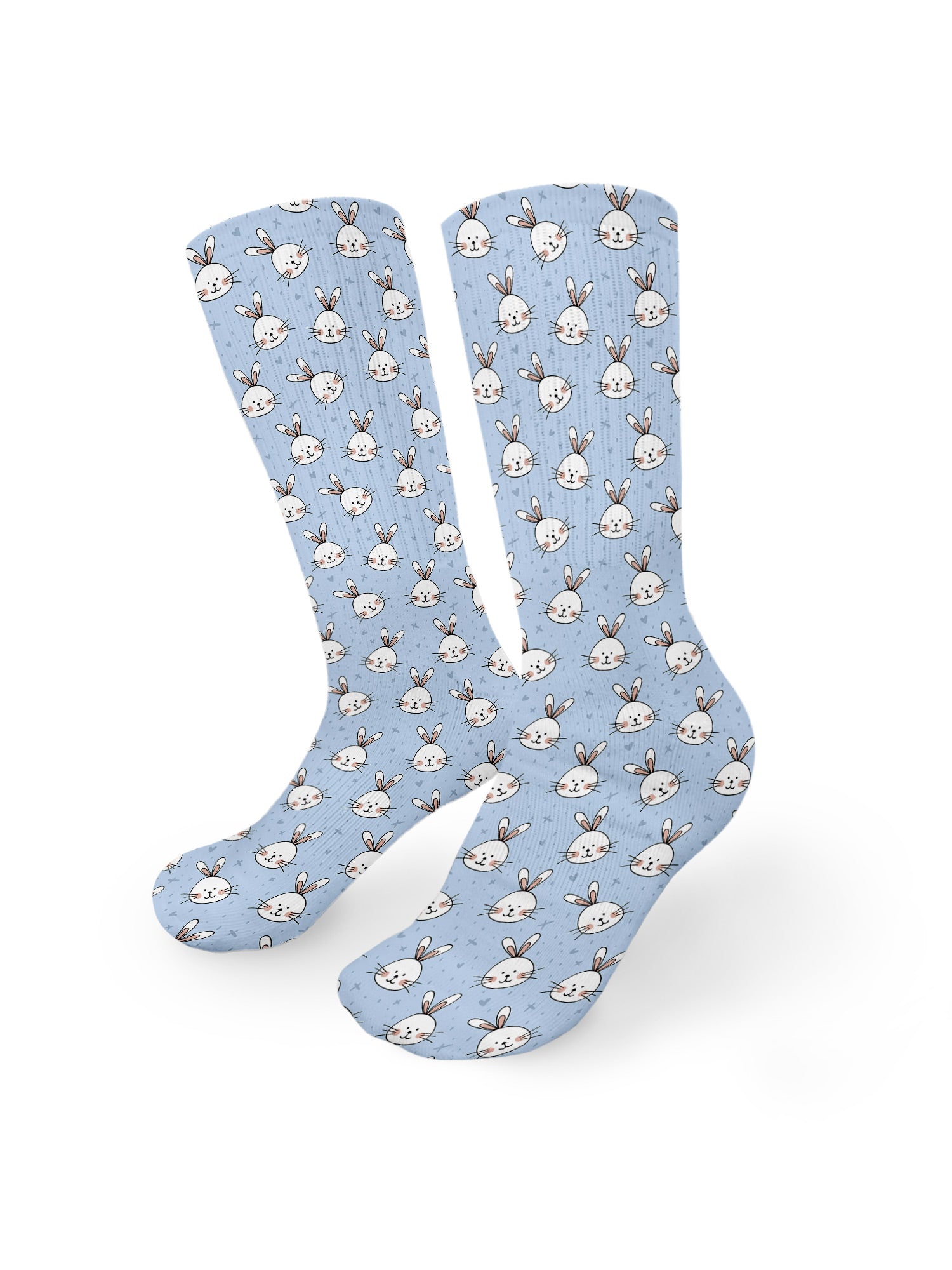 Rabbits On Repeat Crew Socks