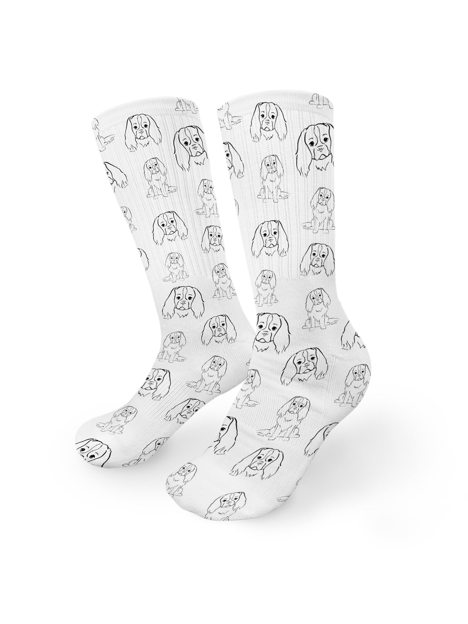 Cavalier King Charles Spaniel Crew Socks