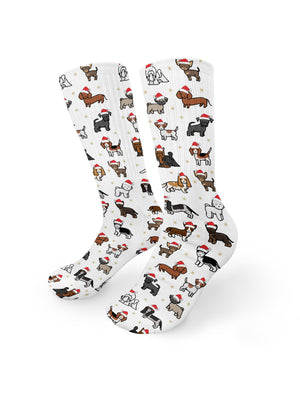 Merry Woofmas Tree Crew Socks