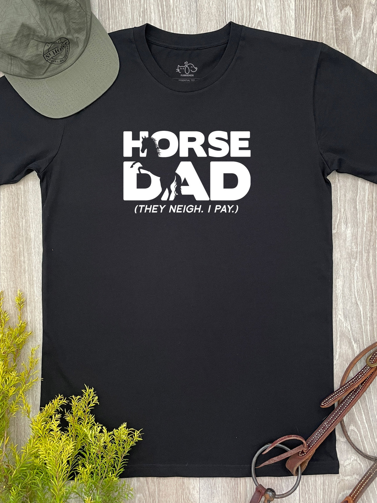 Horse Dad. They Neigh I Pay. Essential Unisex Tee