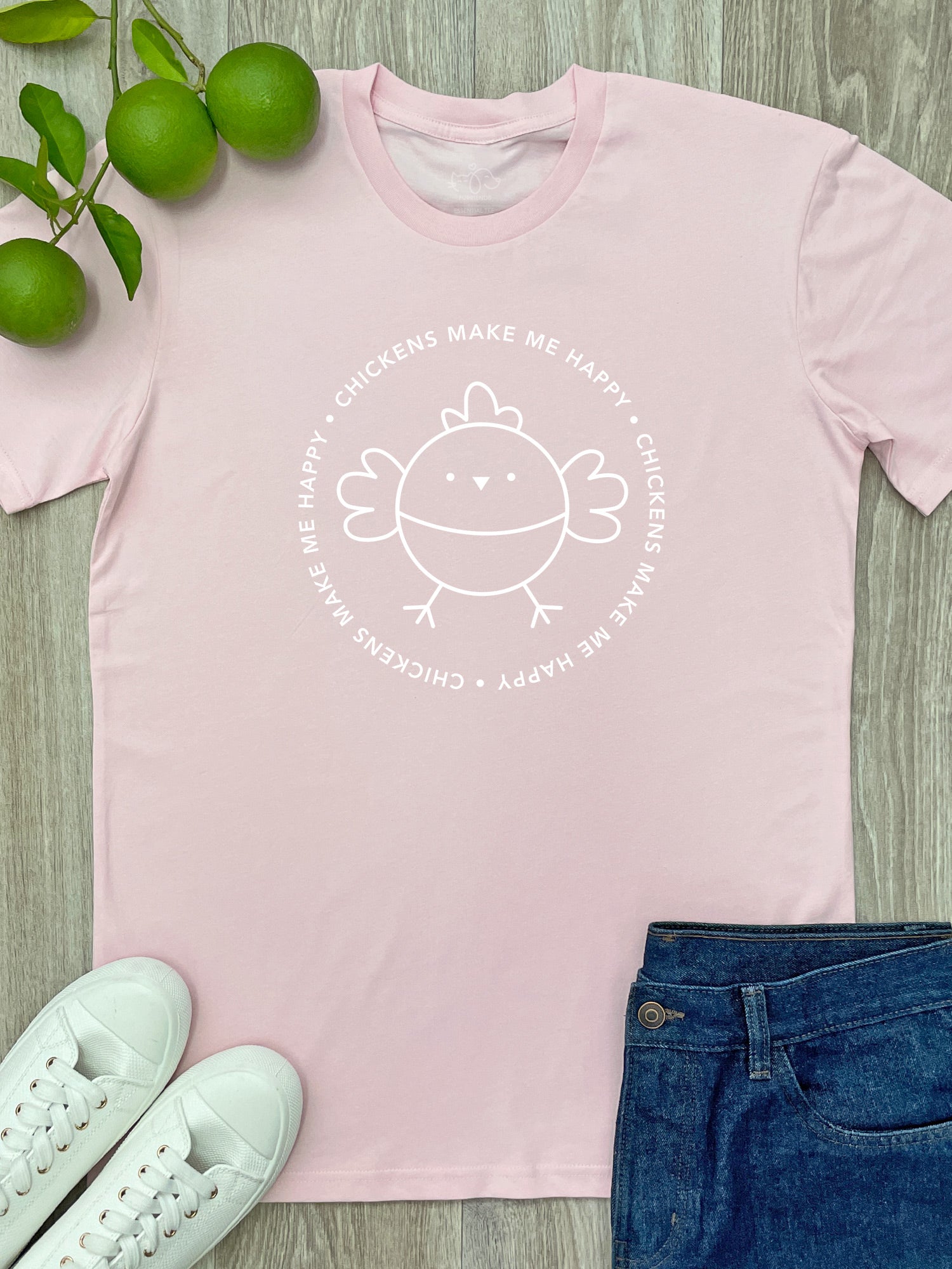 Chickens Make Me Happy Essential Unisex Tee