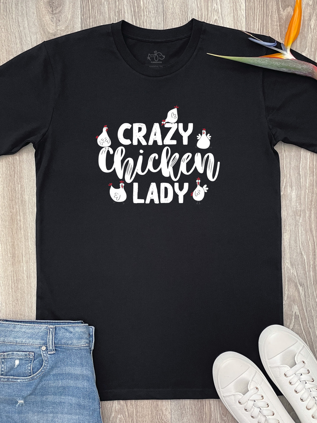 Crazy Chicken Lady Essential Unisex Tee