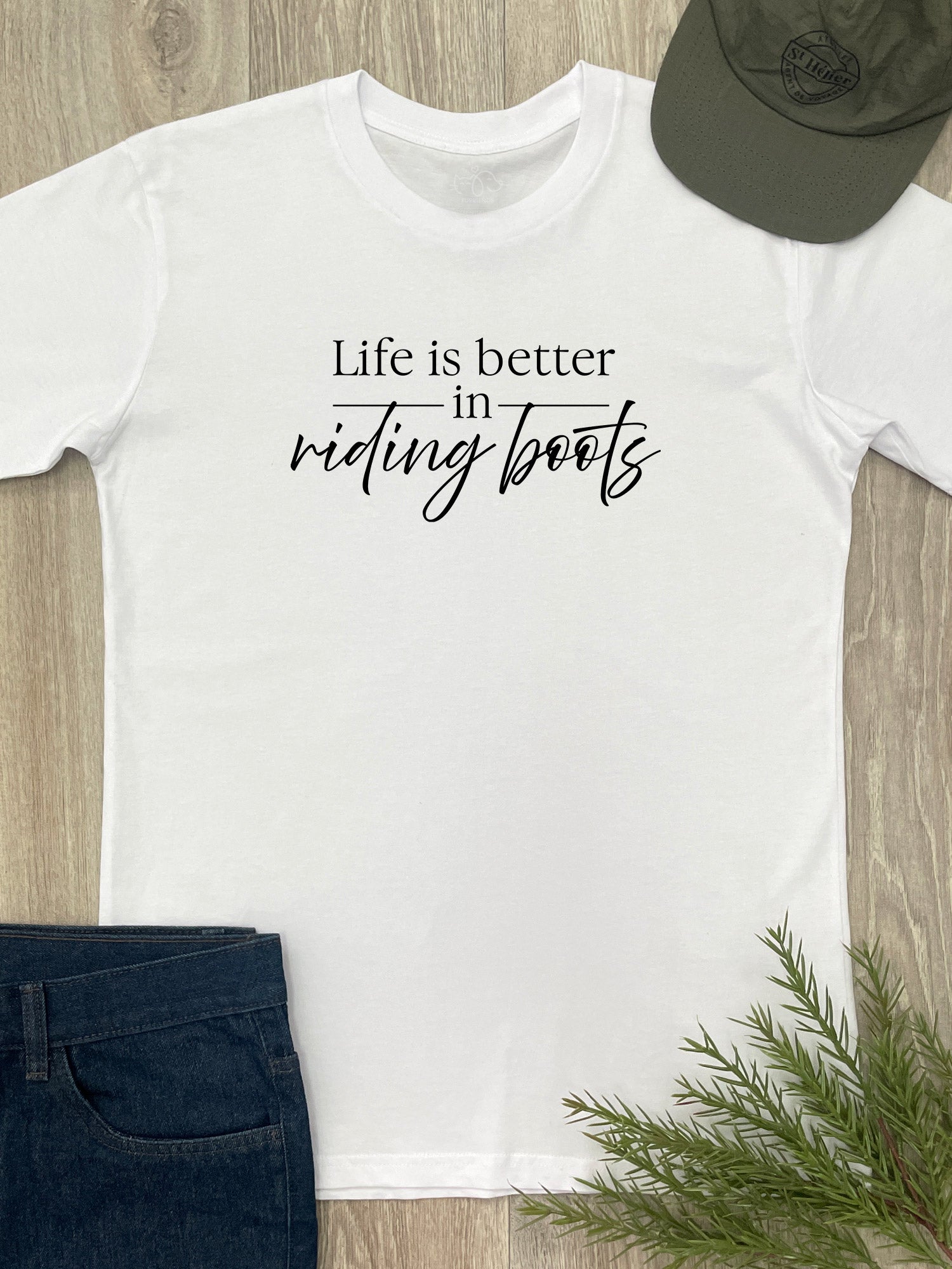 Life Is Better In Riding Boots Essential Unisex Tee