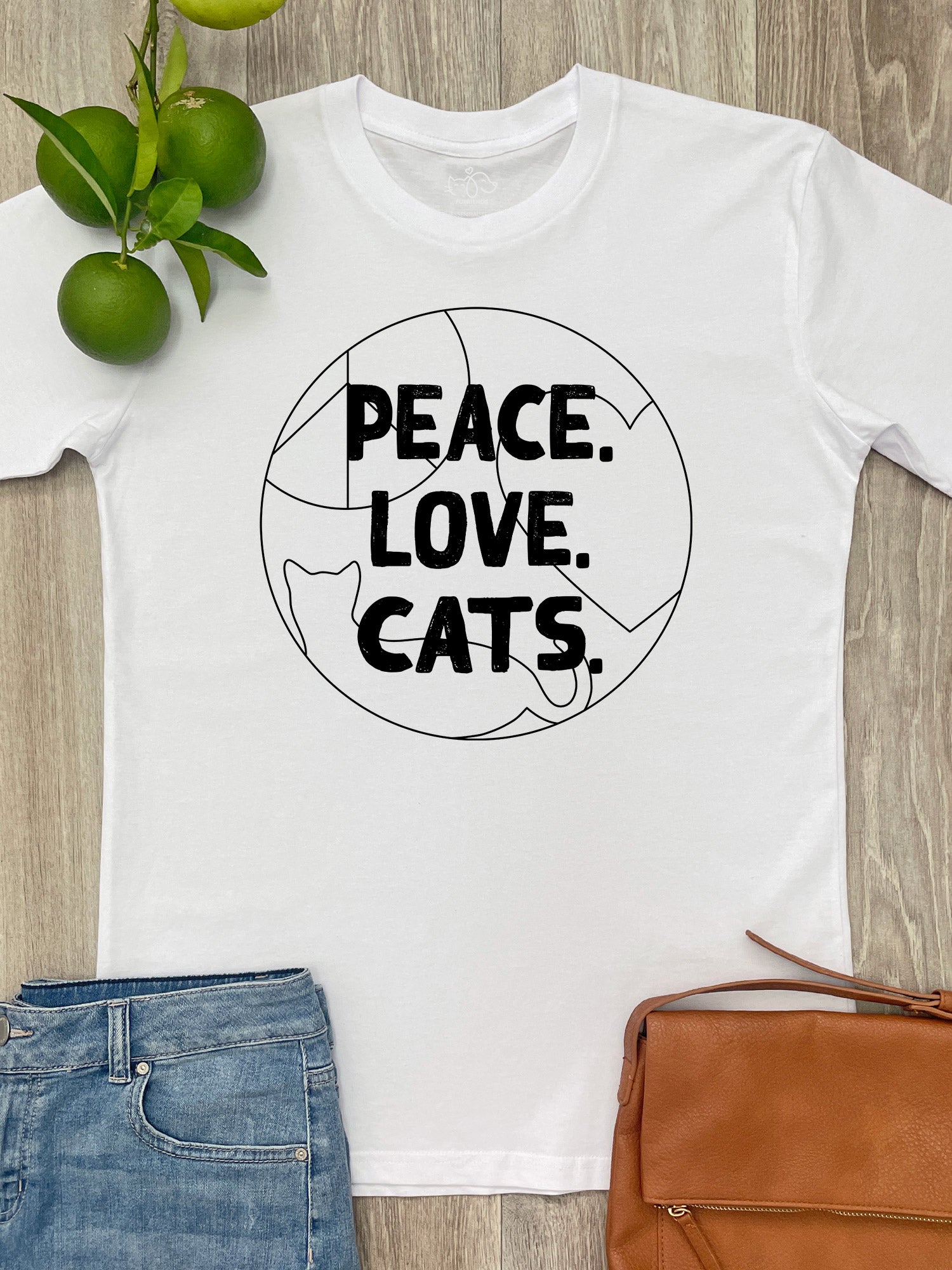 Peace. Love. Cats. Essential Unisex Tee