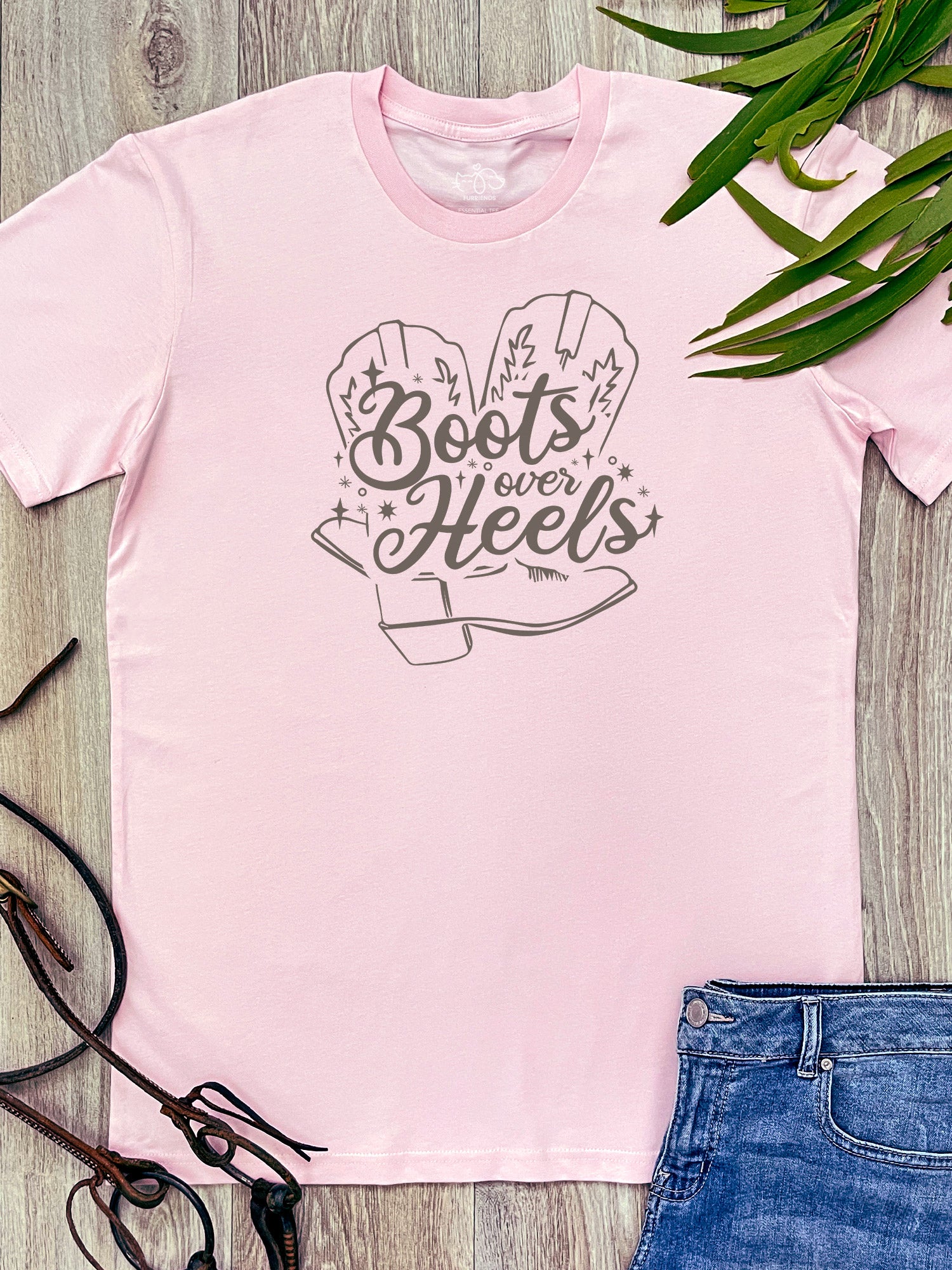 Boots Over Heels Essential Unisex Tee