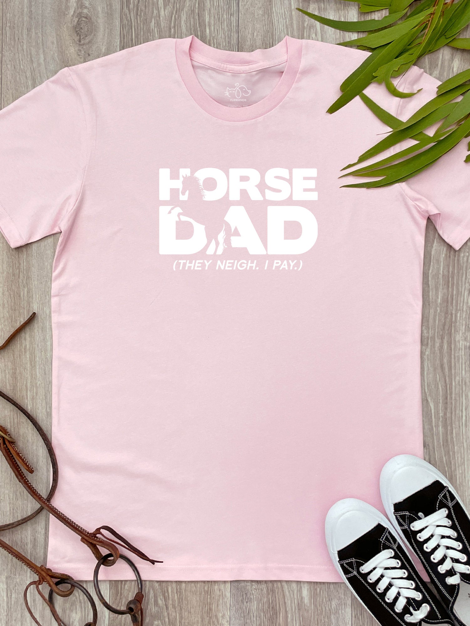 Horse Dad. They Neigh I Pay. Essential Unisex Tee