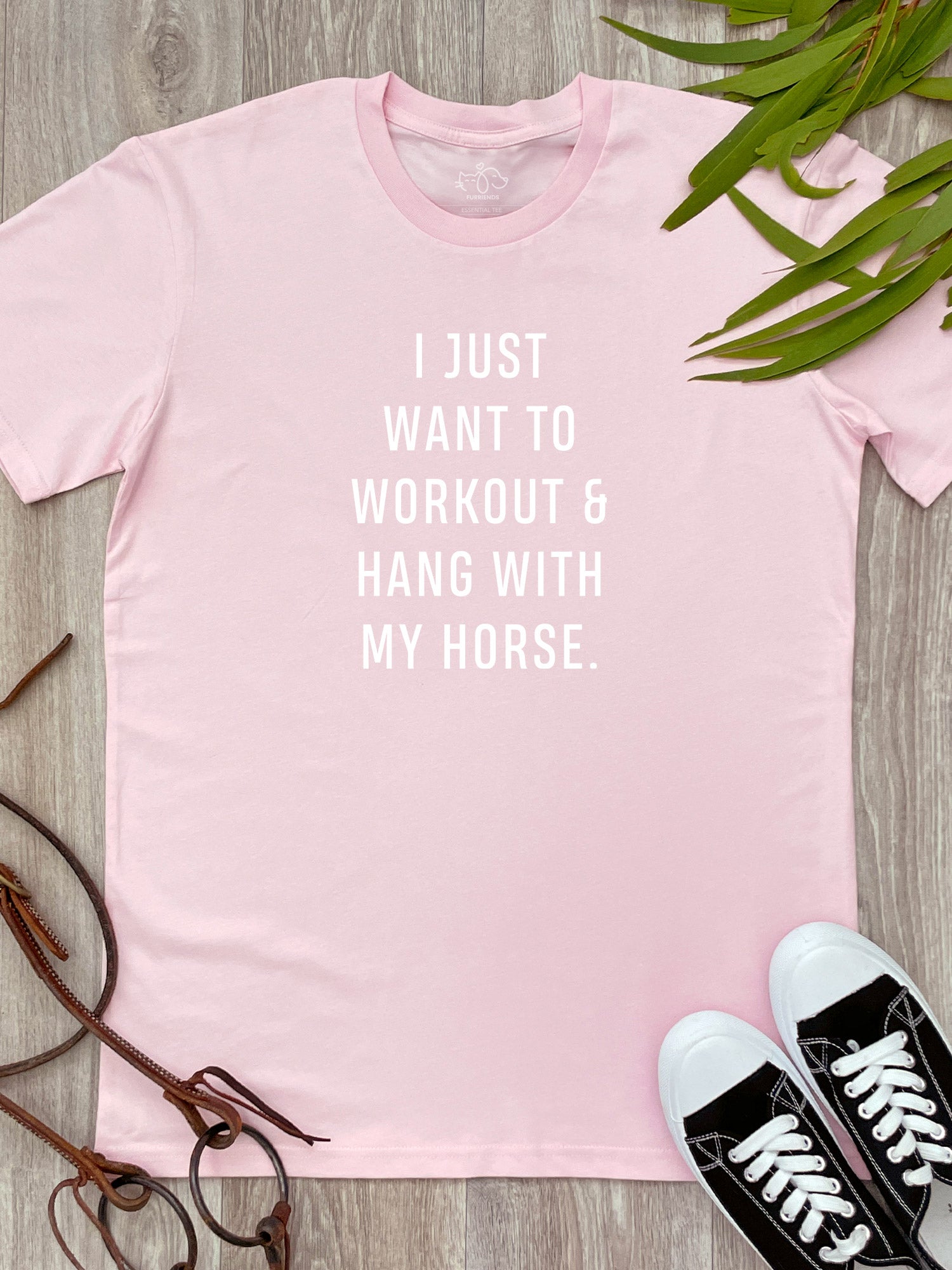 Workout & Hang With My Horse Essential Unisex Tee