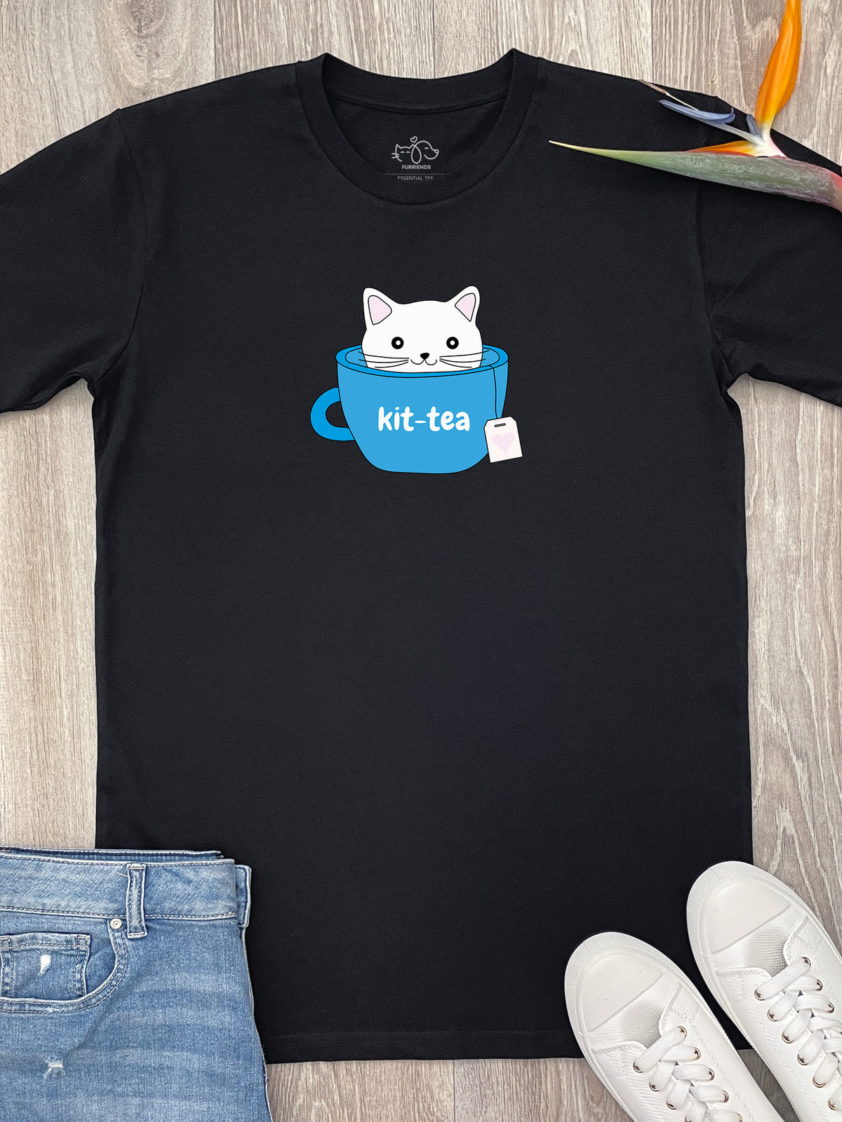 Kit-Tea Cat Essential Unisex Tee