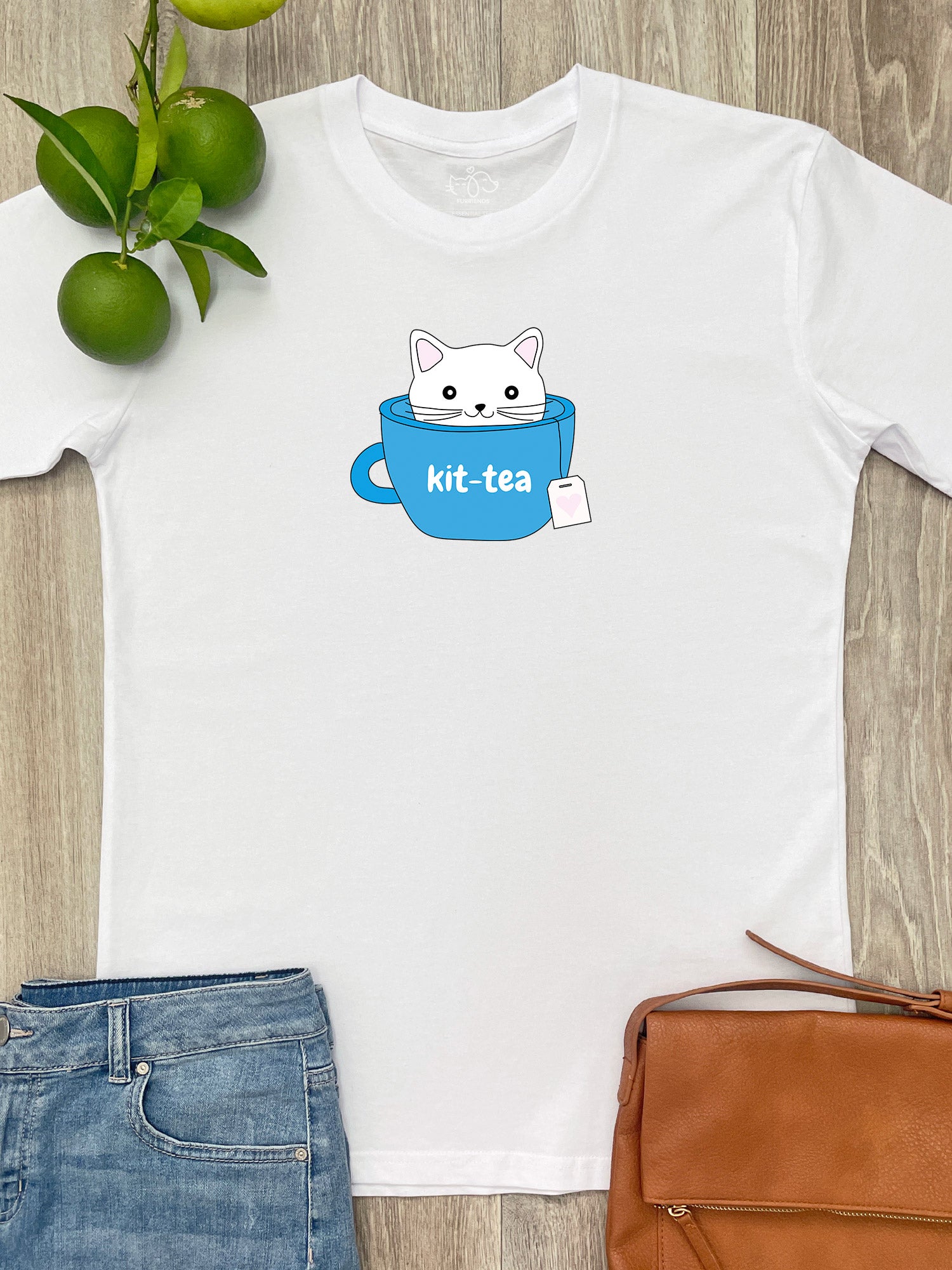 Kit-Tea Cat Essential Unisex Tee