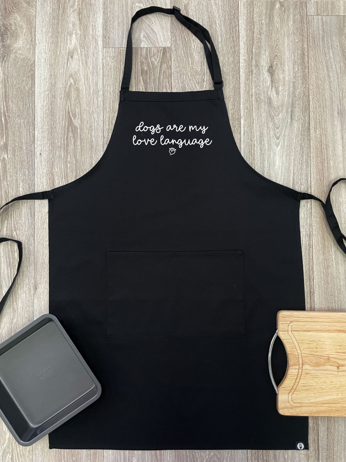 Dogs Are My Love Language Bib Apron