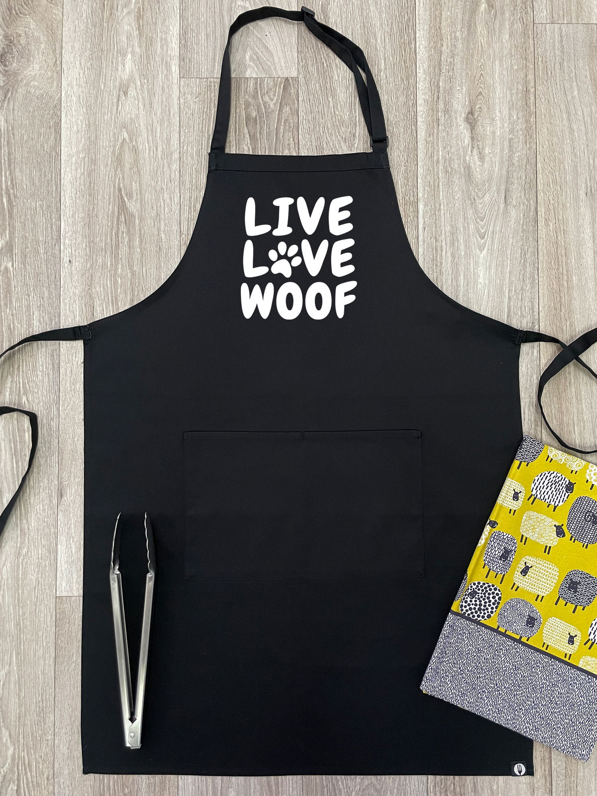 Live Love Woof Bib Apron