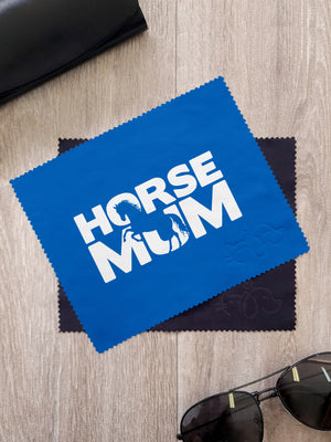 Horse Mum Silhouette Microfibre Suede Glasses Cleaning Cloths (Twinpack)