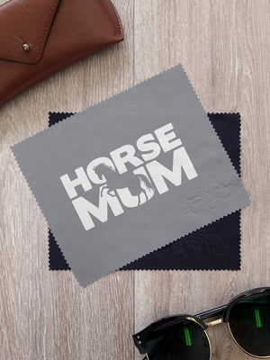 Horse Mum Silhouette Microfibre Suede Glasses Cleaning Cloths (Twinpack)