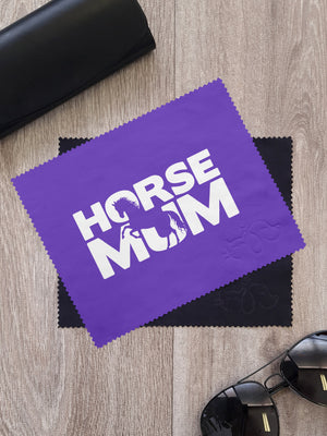 Horse Mum Silhouette Microfibre Suede Glasses Cleaning Cloths (Twinpack)