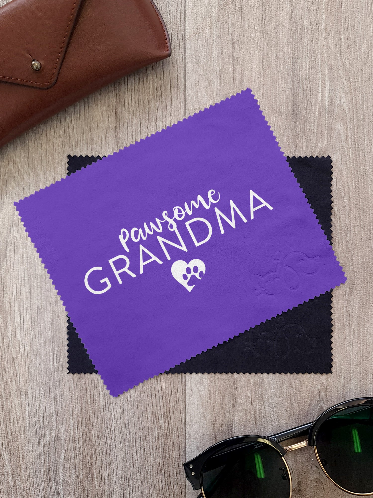 Pawsome Grandma Microfibre Suede Glasses Cleaning Cloths (Twinpack)