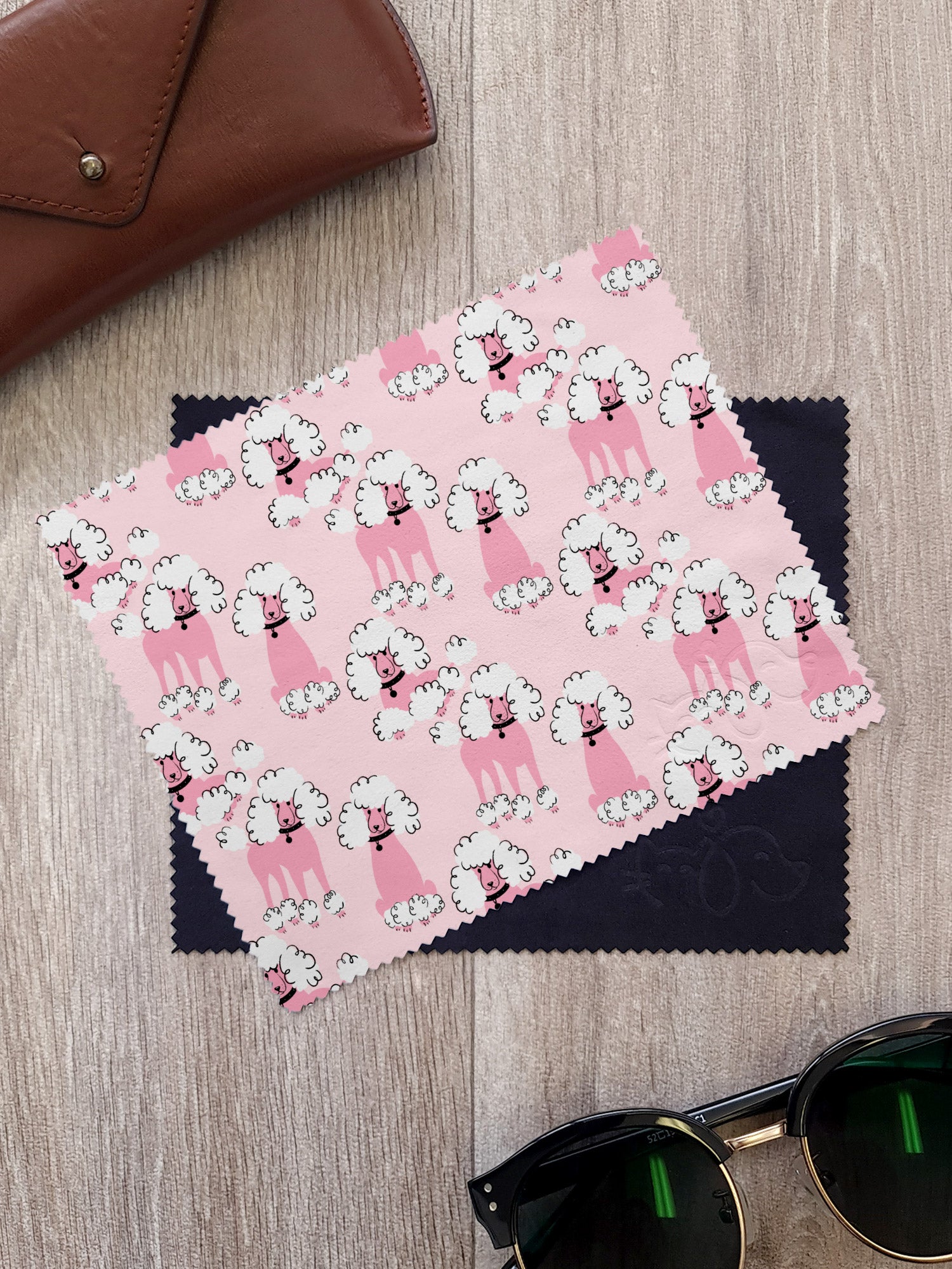 Pretty Poodles Microfibre Suede Glasses Cleaning Cloths (Twinpack)