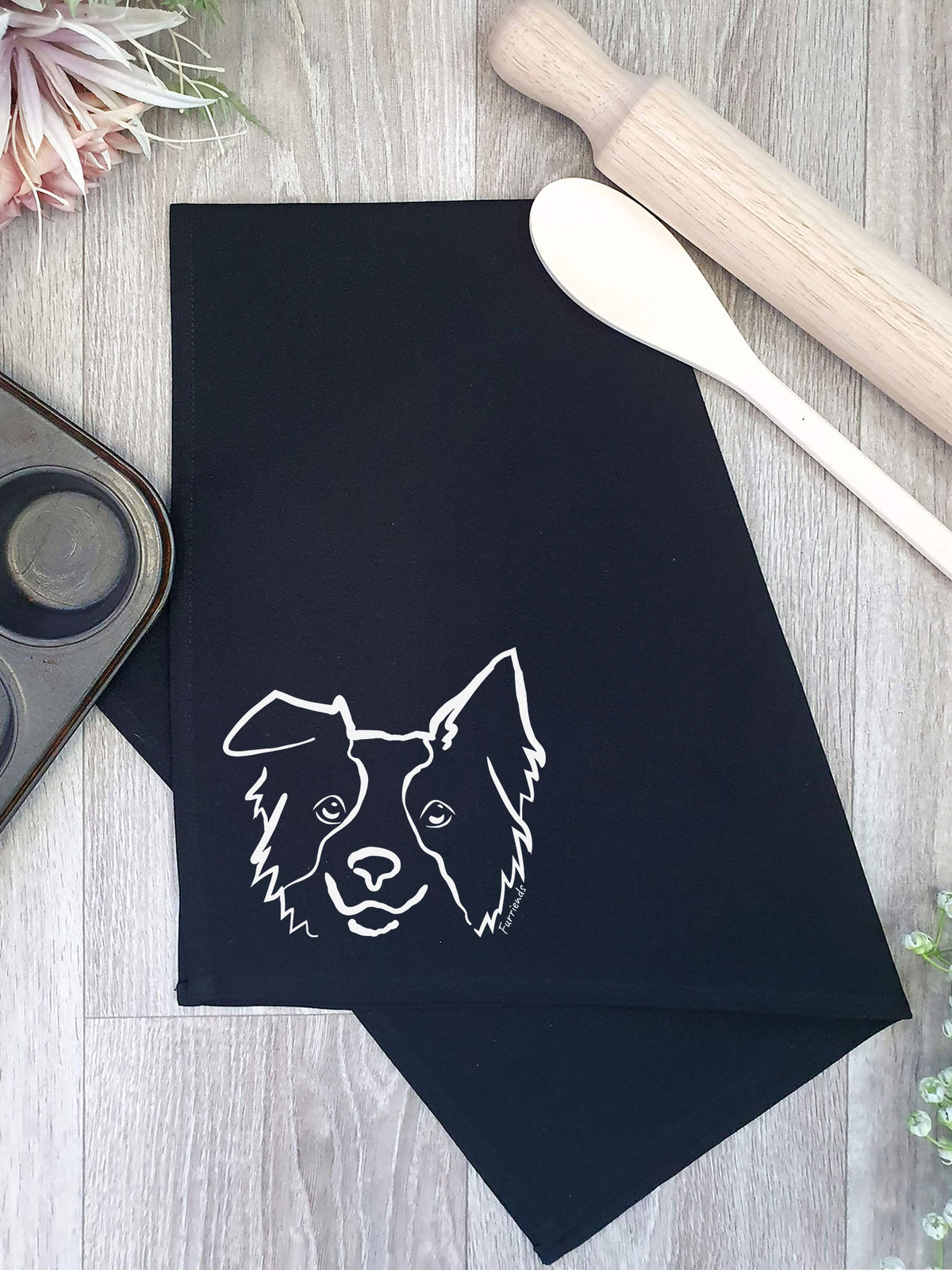 Border Collie Tea Towel